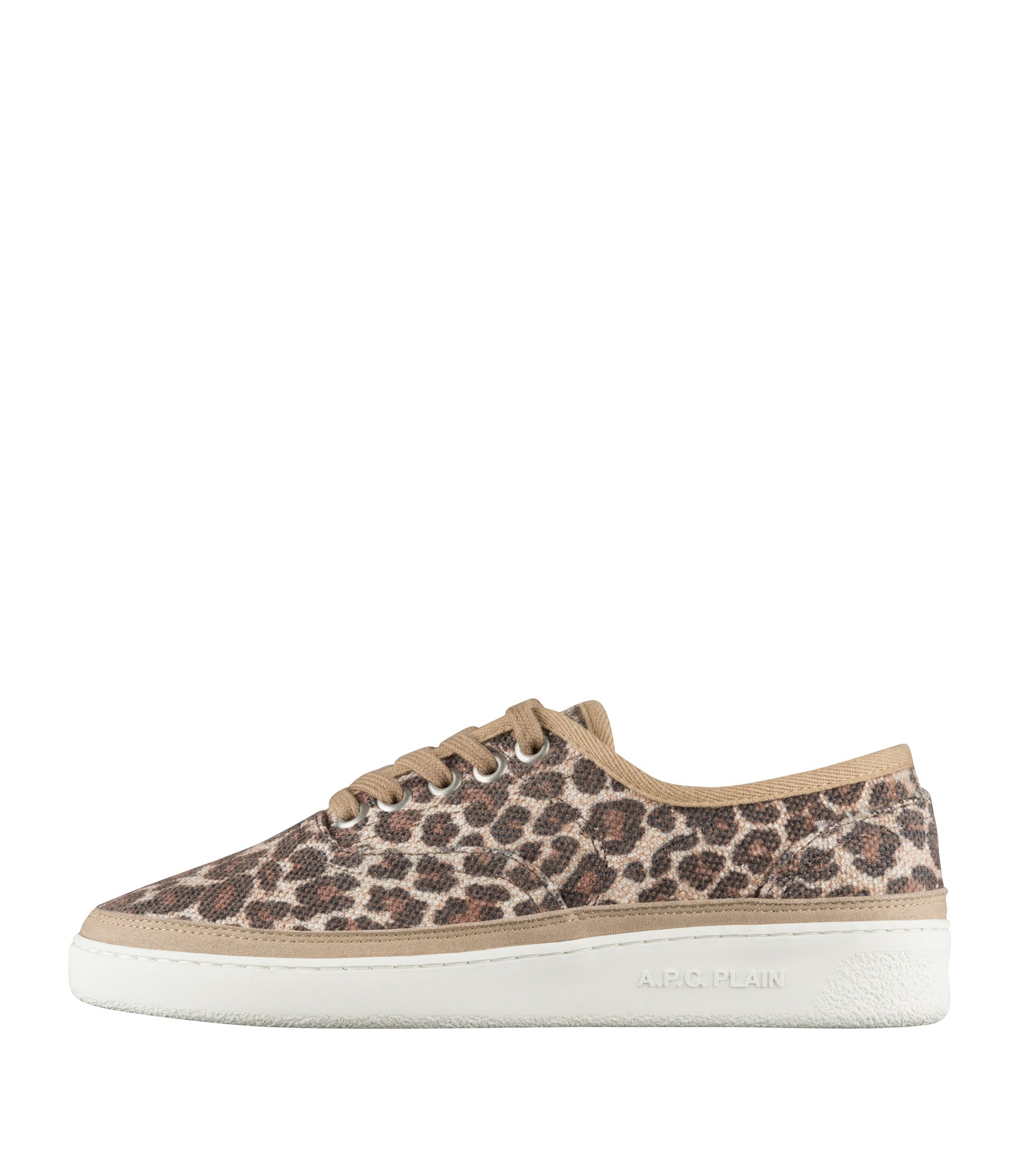 Plain Simple sneakers | Leopard-print canvas | A.P.C.