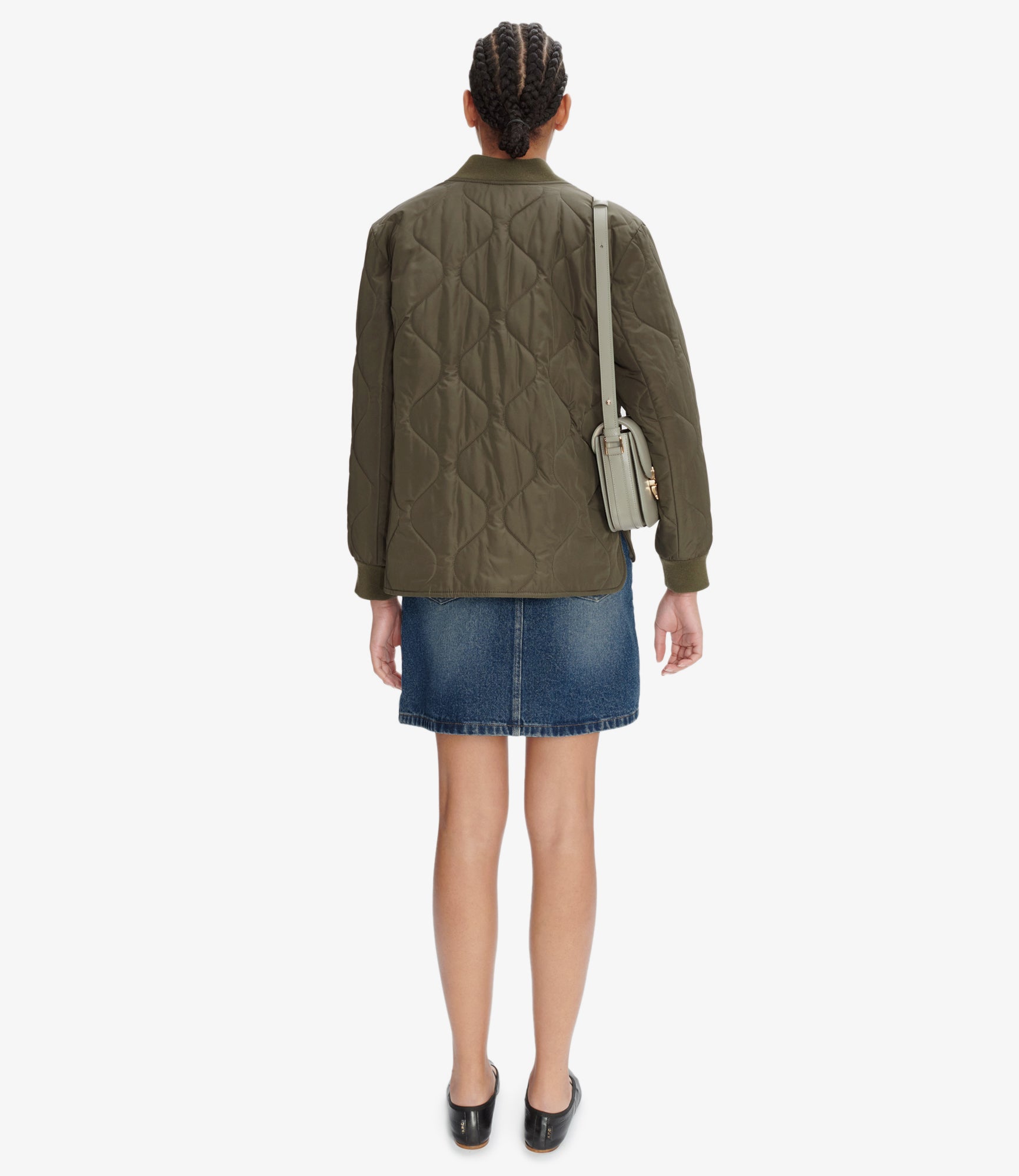 【関税込み】A.P.C. オフホワイト Camilla ボンバージャケット A.P.C. Off-White Camilla Bomber Jacket - ShopStyle
