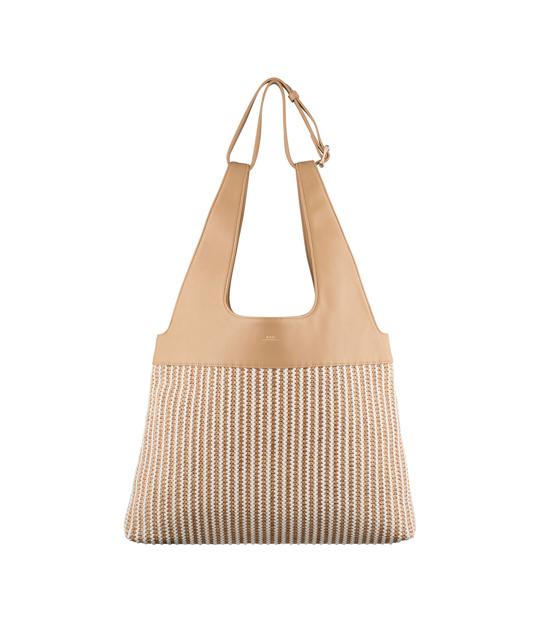 Sophie shopper tote | Braided recycled leather-like material