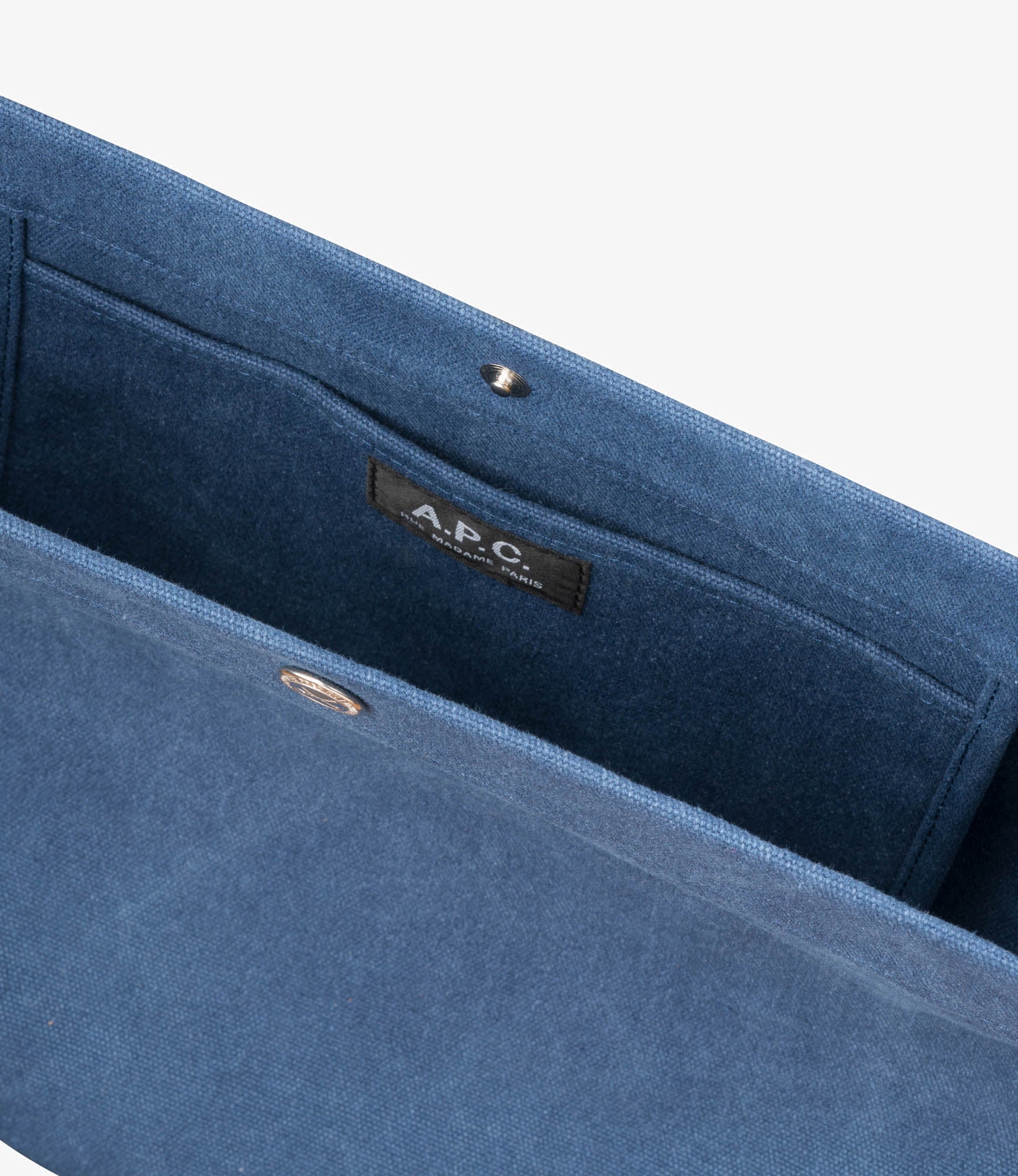 【関税込み】A.P.C. ネイビー Journal サッチェル Journal satchel | Recycled canvas | A.P.C. Accessories