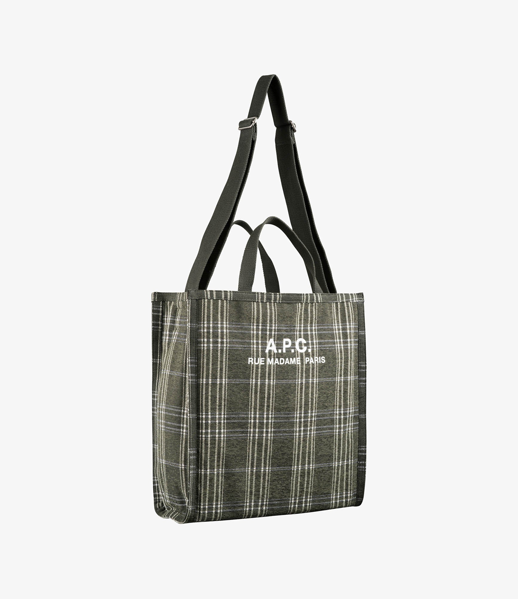 ☆A.P.C.☆ Recuperation Cabas Tote Bag Dark Khaki PSAKQH6131 Recuperation shopper tote | A.P.C.