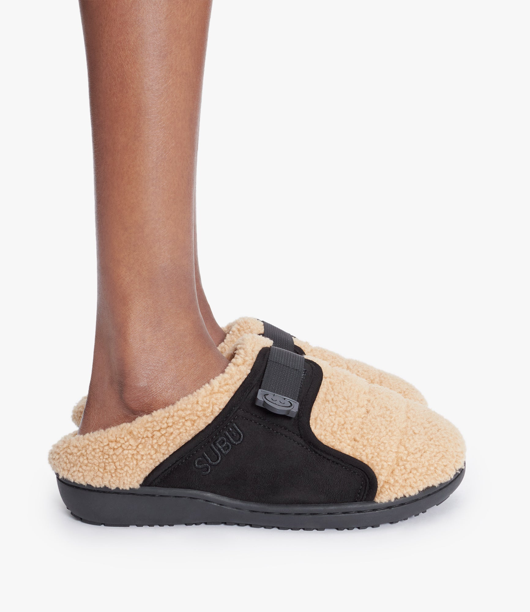 A.P.C. x Subu Winter belt sandals | Shearling-effect A.P.C. x Subu Winter belt sandals | Shearling-effect