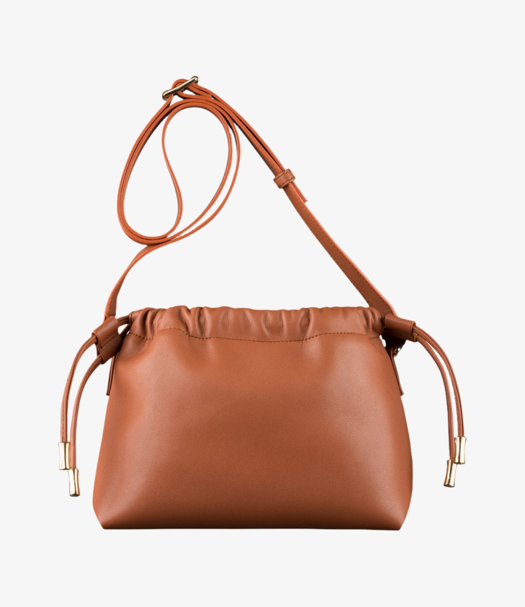 最高品質の Ninon recycled brown nut in bag drawstring Small | bag Mini 小物