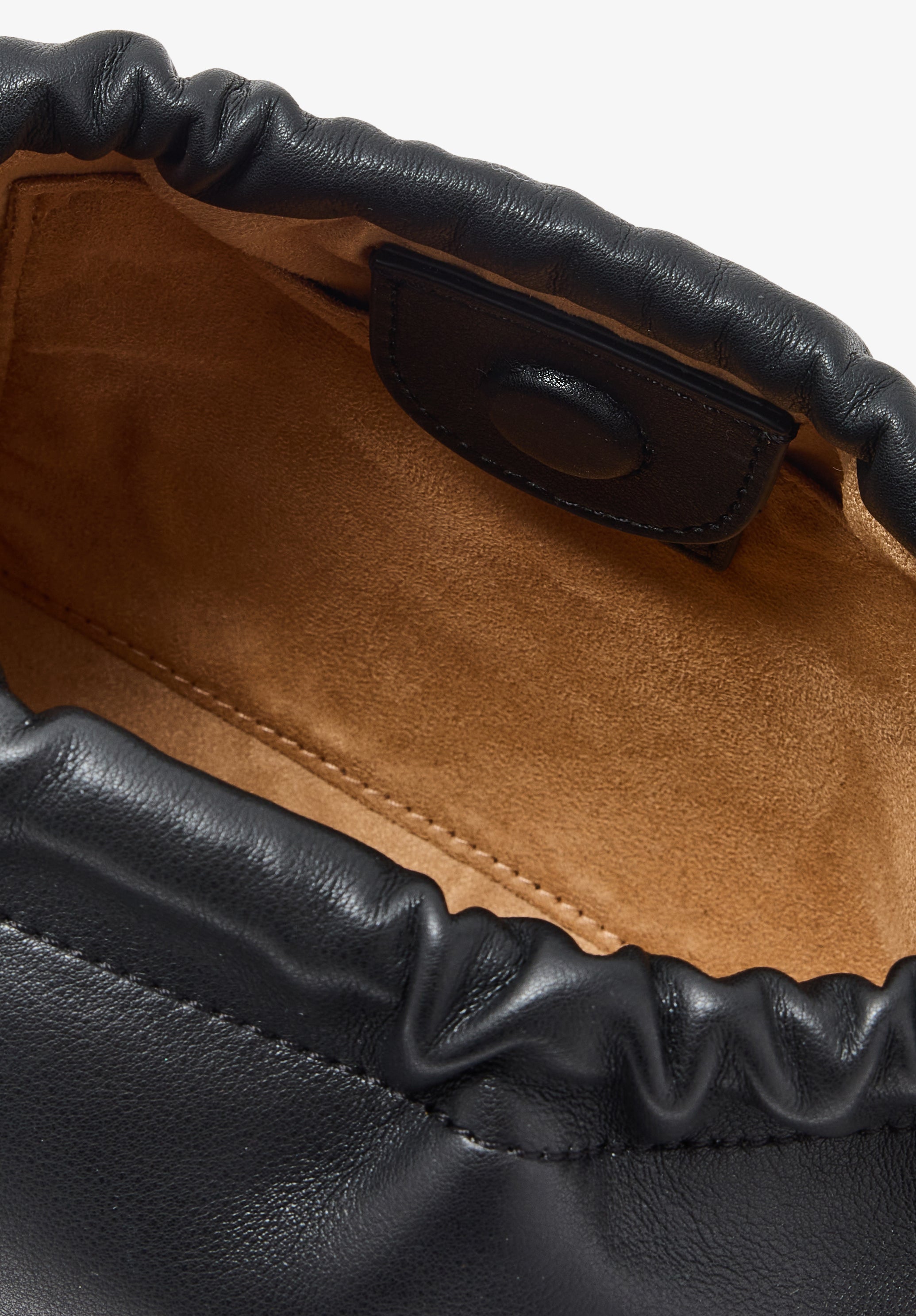 Ninon Mini bag | Small drawstring bag in recycled leather-like