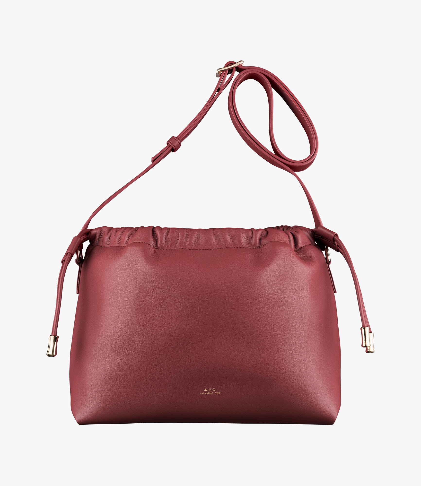 ☆A.P.C.☆ NINON SHOULDER BAG BLACK PUAATF61643LZZ PUAATF616 Ninon Shoulder bag - Recycled leather-look material | A.P.C.