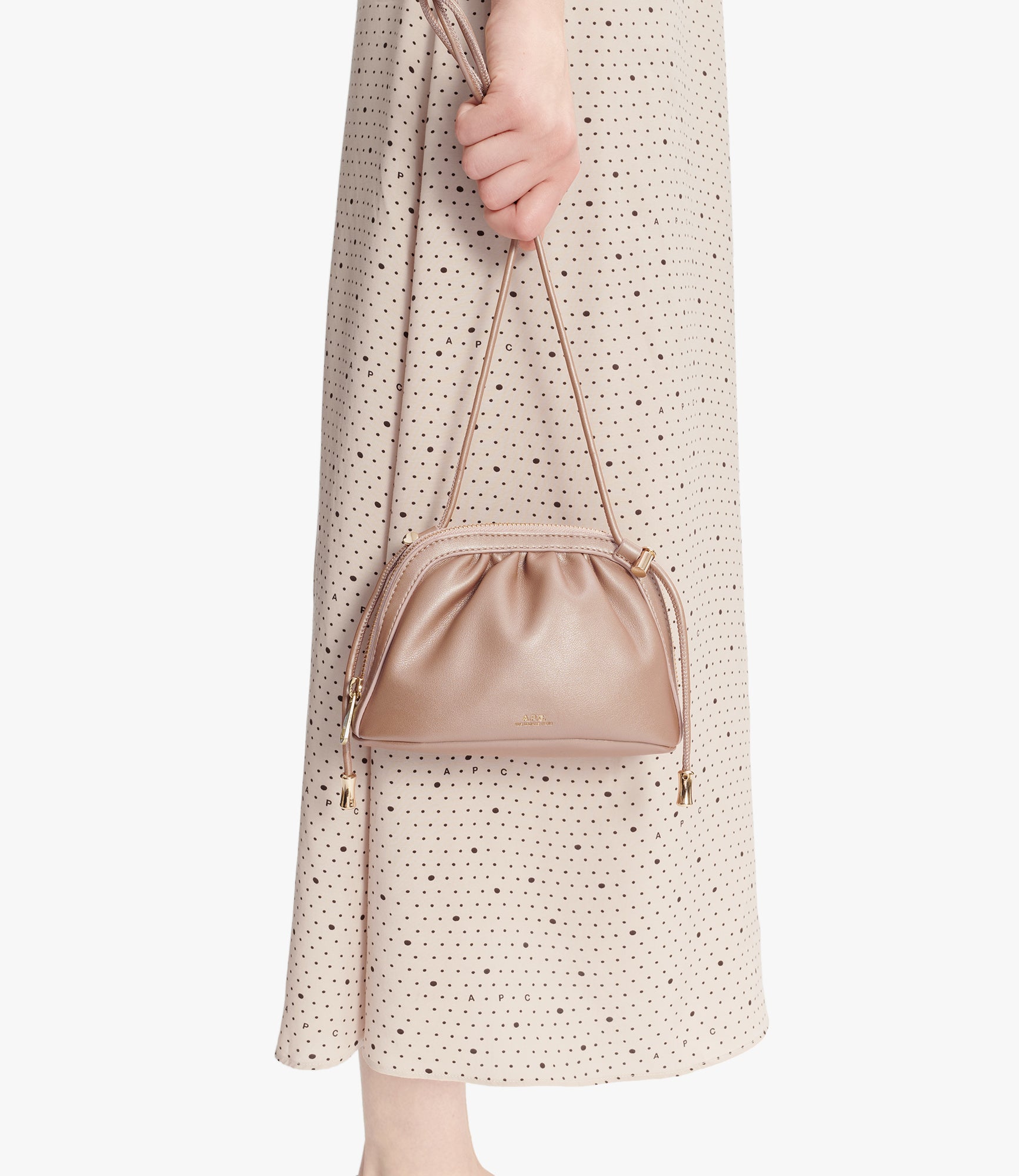 Ninon Small drawstring bag | Recycled leather-like material