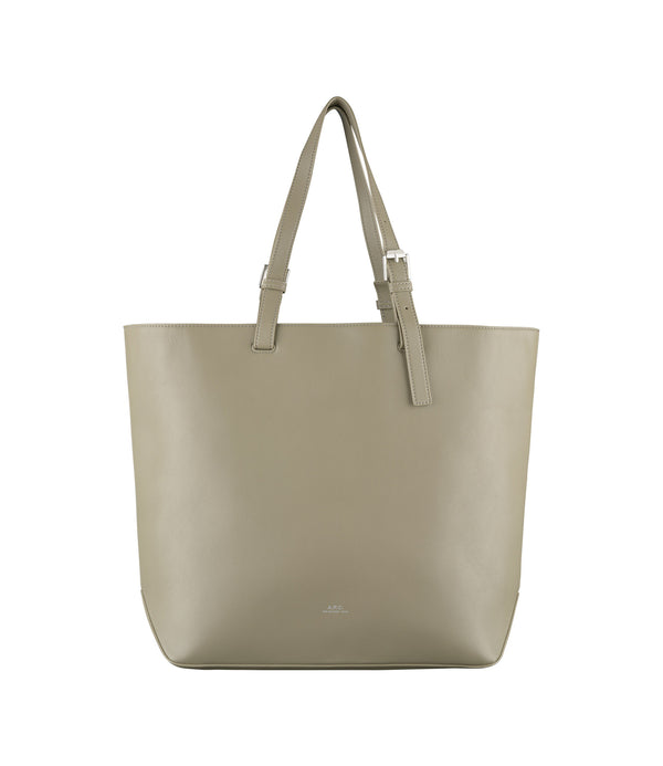 Nino Small shopper tote - KAW - Taupe green