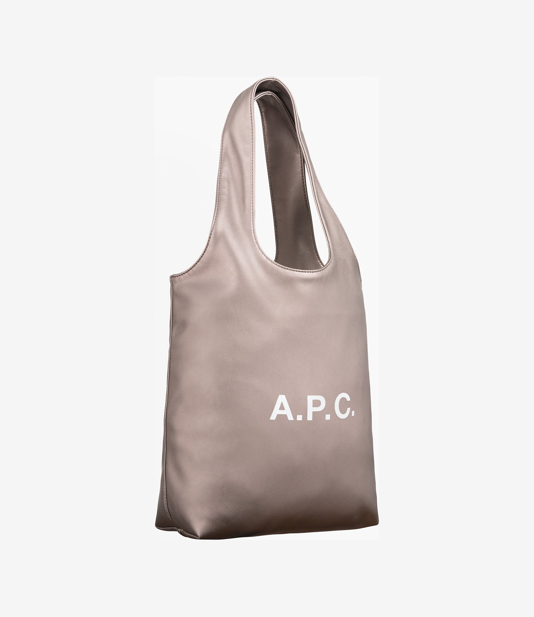 ★A.P.C.★ Small Ninon Tote Bag Beige PSAJWM61861BAA PSAJWM6 Ninon Small tote bag | Recycled leather-like material