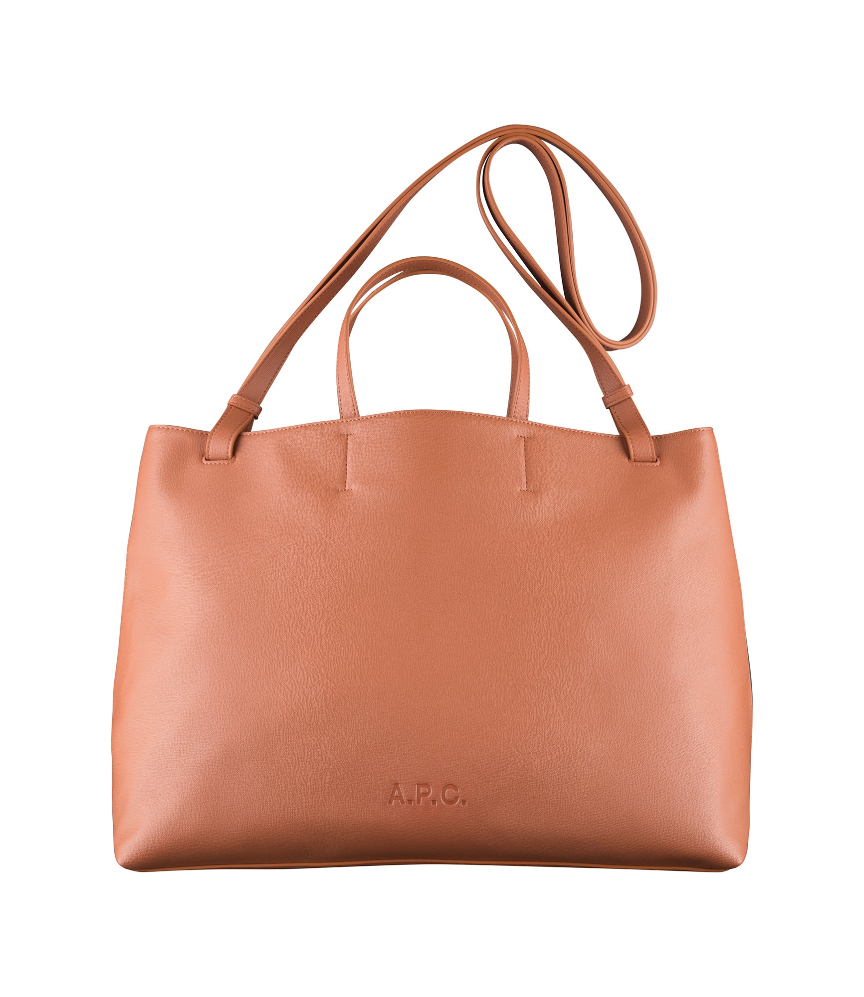 A.P.C|SHOULDER BAGS (Cabas Market Tote Bag (PUABL F6183 Market shopper tote | Grained recycled leather-like material