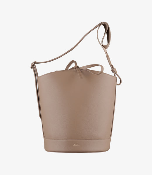 ☆A.P.C.☆ Ana Shoulder Bag Hazelnut PUABOF61888CAD PUABOF61 Ana bag | Grained recycled leather-like material | A.P.C.