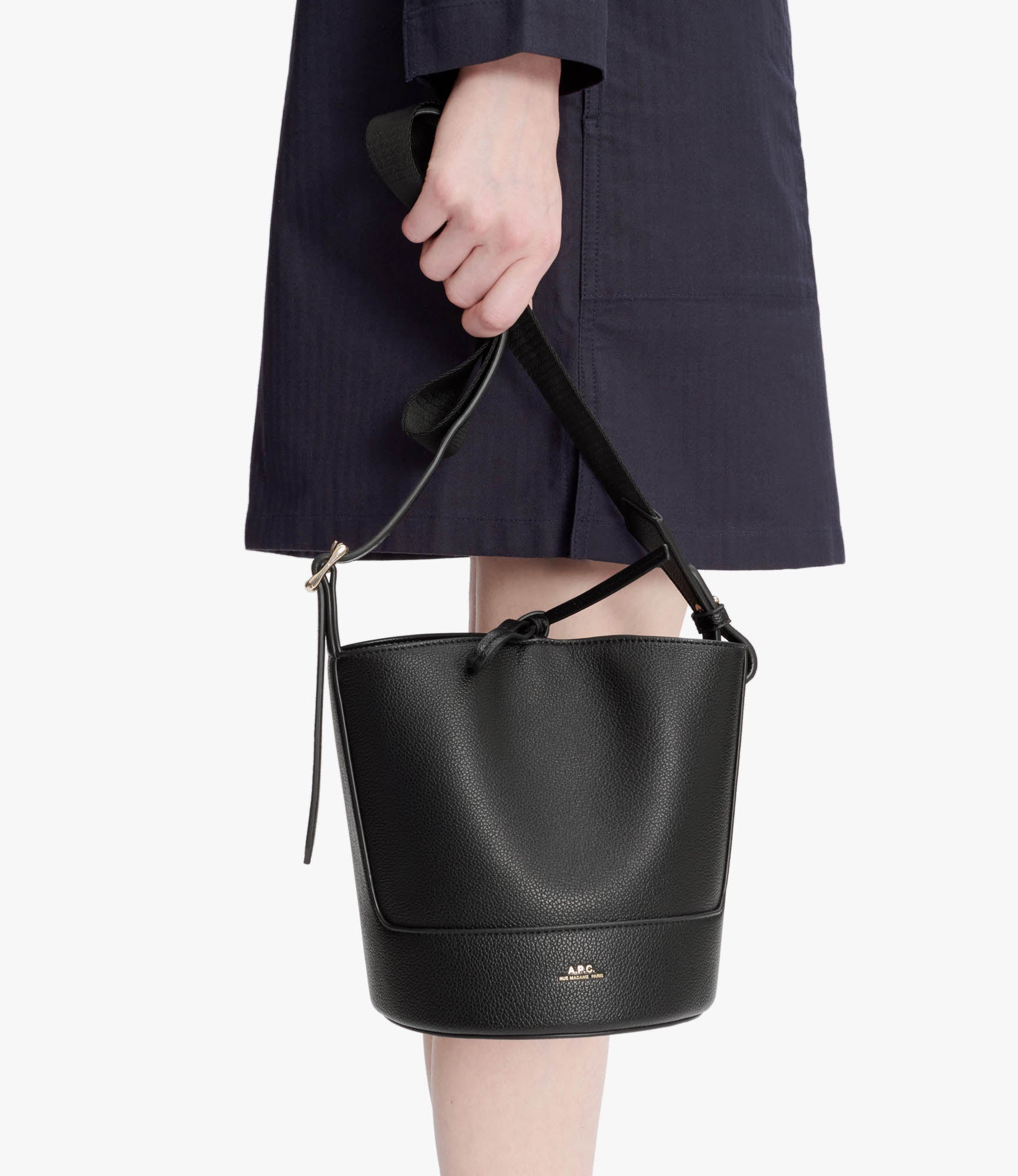 Ana Small bag | Smooth faux leather, rubber and faux suede split