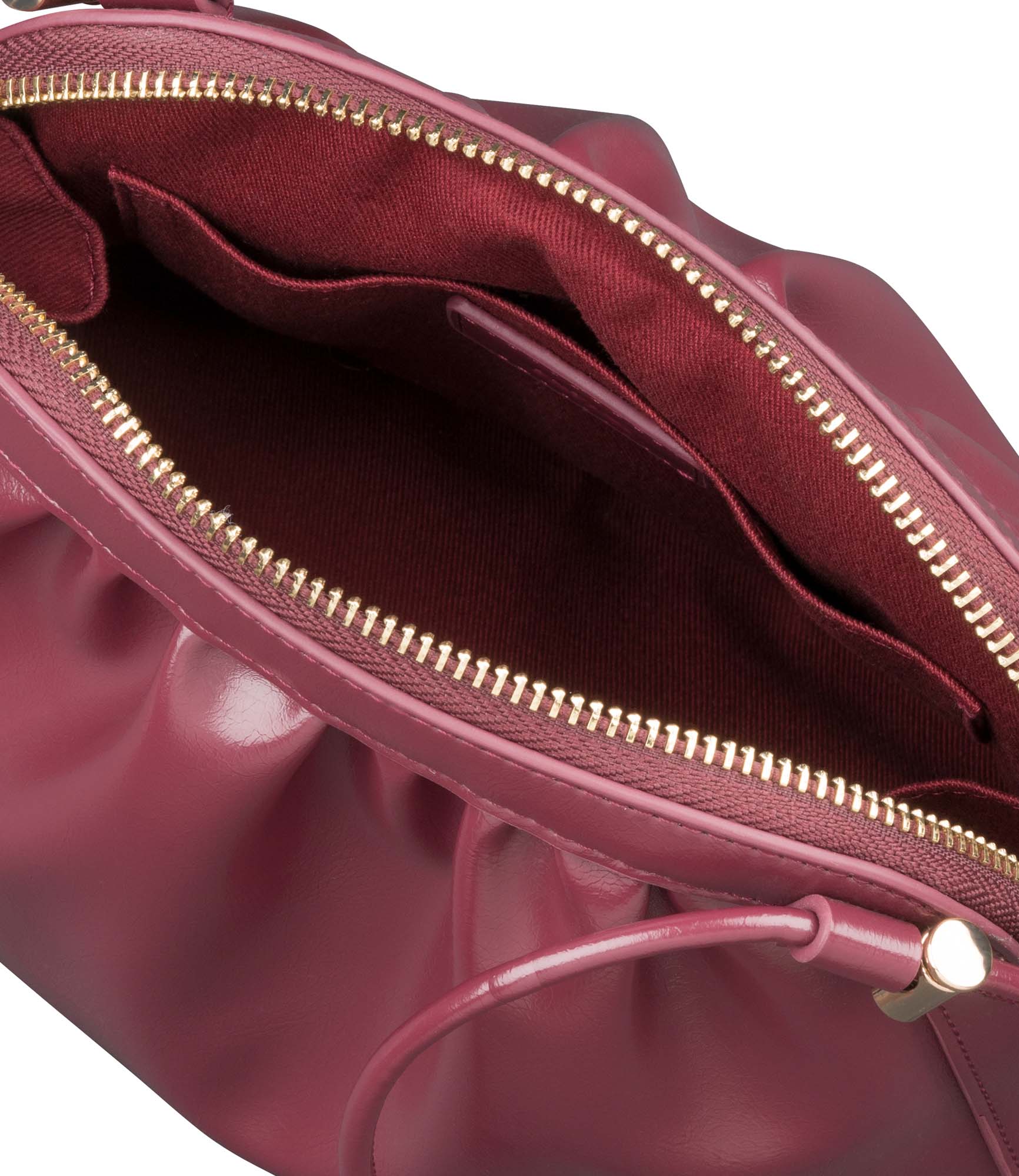 Ninon drawstring bag | Crinkled recycled leather-like