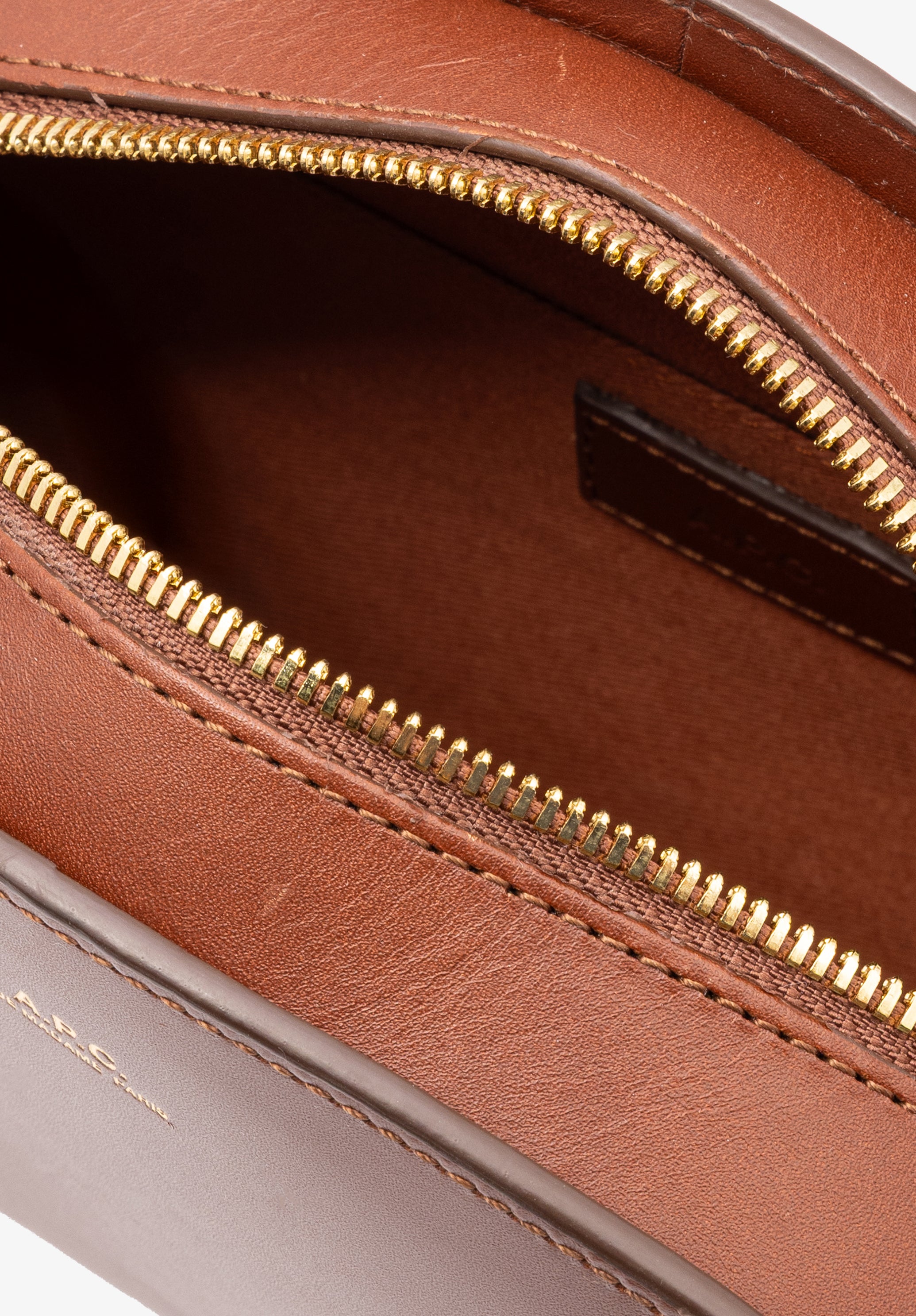 Demi-lune bag - Spanish Leather - Half-moon iconic bag - A.P.C.