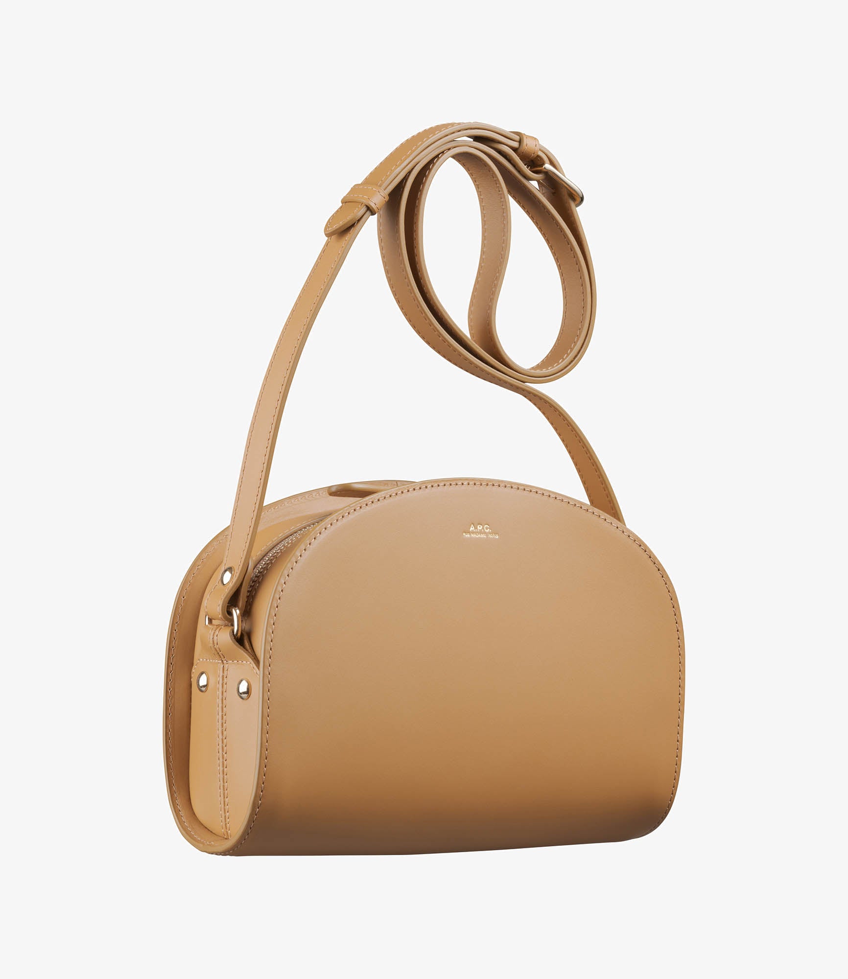 Demi-Lune bag | Smooth vegetable-tanned leather | A.P.C.
