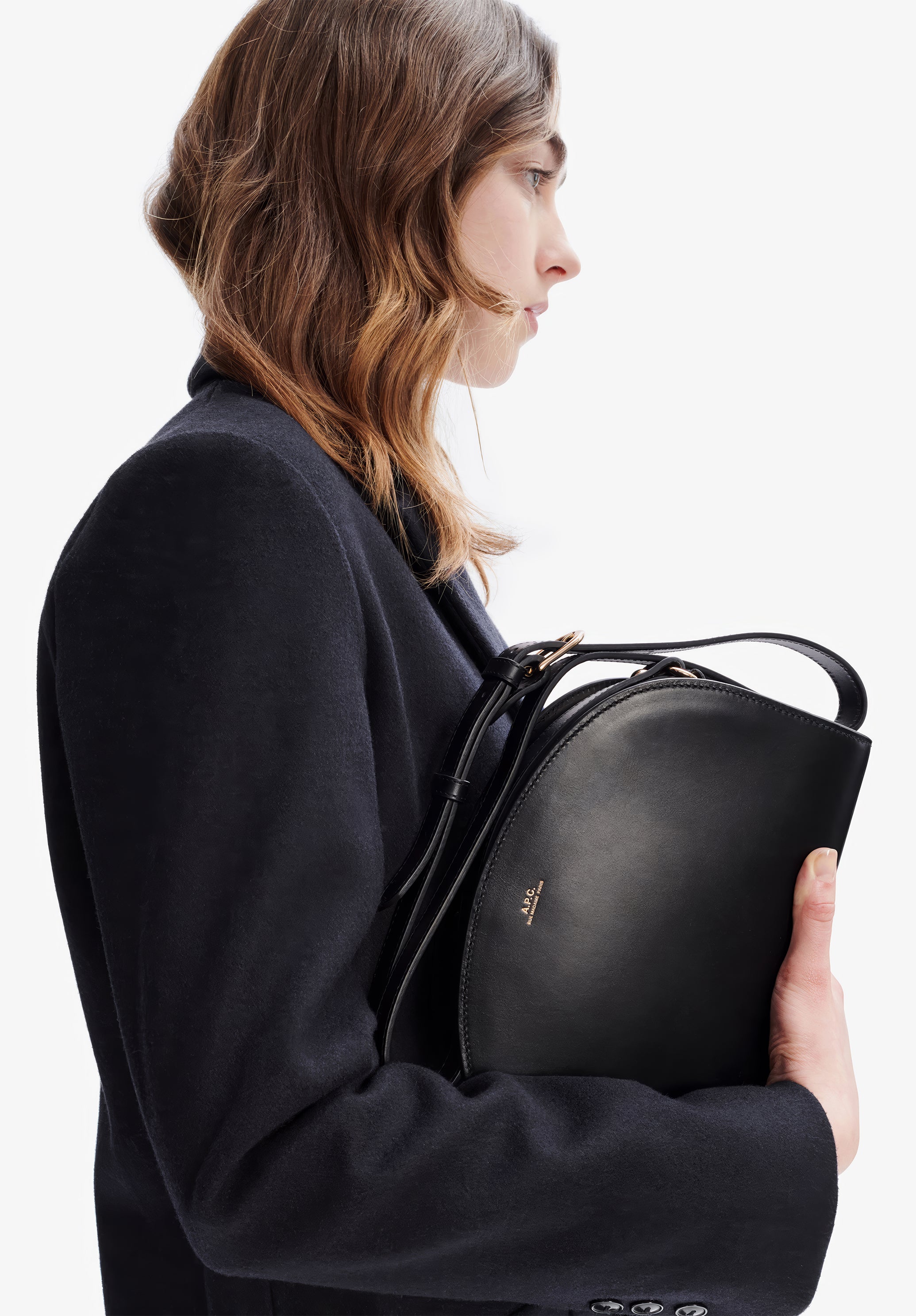 Demi-lune bag - Spanish Leather - Half-moon iconic bag - A.P.C.