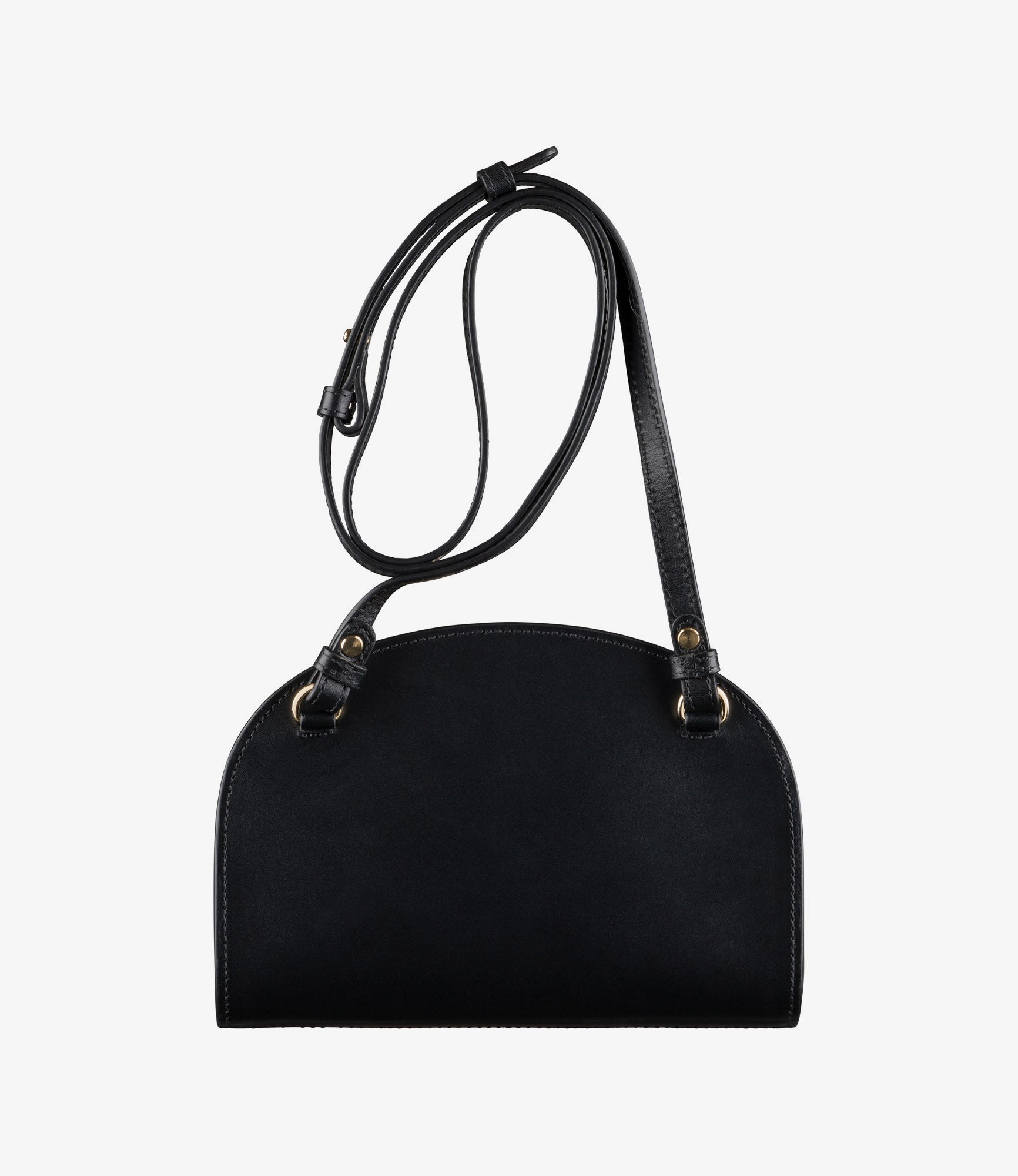 A.P.C｜CLUTCHES (Document Market Clutch Bag (PUABL M6356 Demi-Lune clutch | Clutch bag in smooth vegetable-tanned