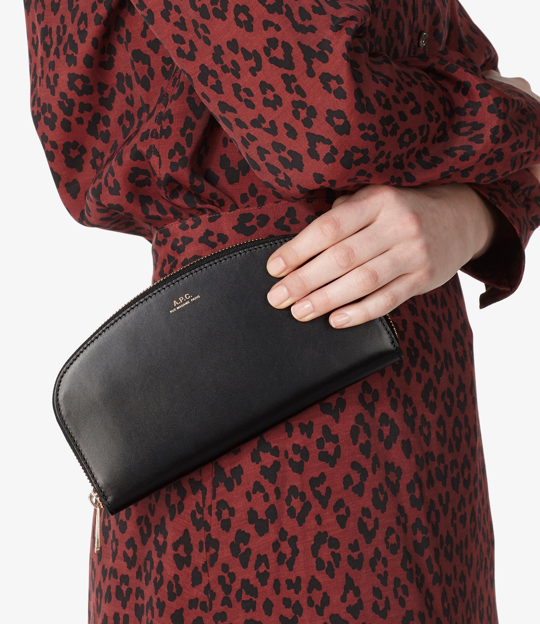 APC demi lune coin case ケース 財布 black Demi-lune wallet | Smooth Calfskin Leather | A.P.C. Accessories