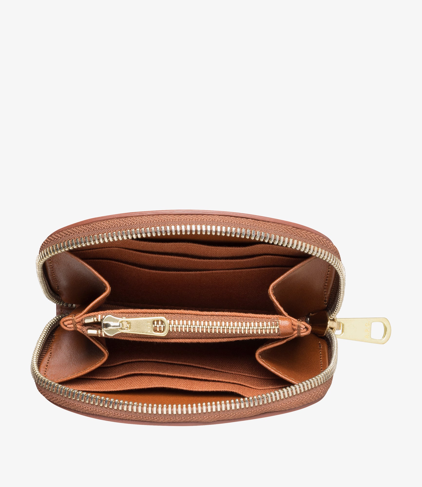 Demi-Lune compact wallet | Smooth leather | A.P.C. Accessories