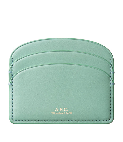 Demi-Lune cardholder | Smooth vegetable-tanned leather