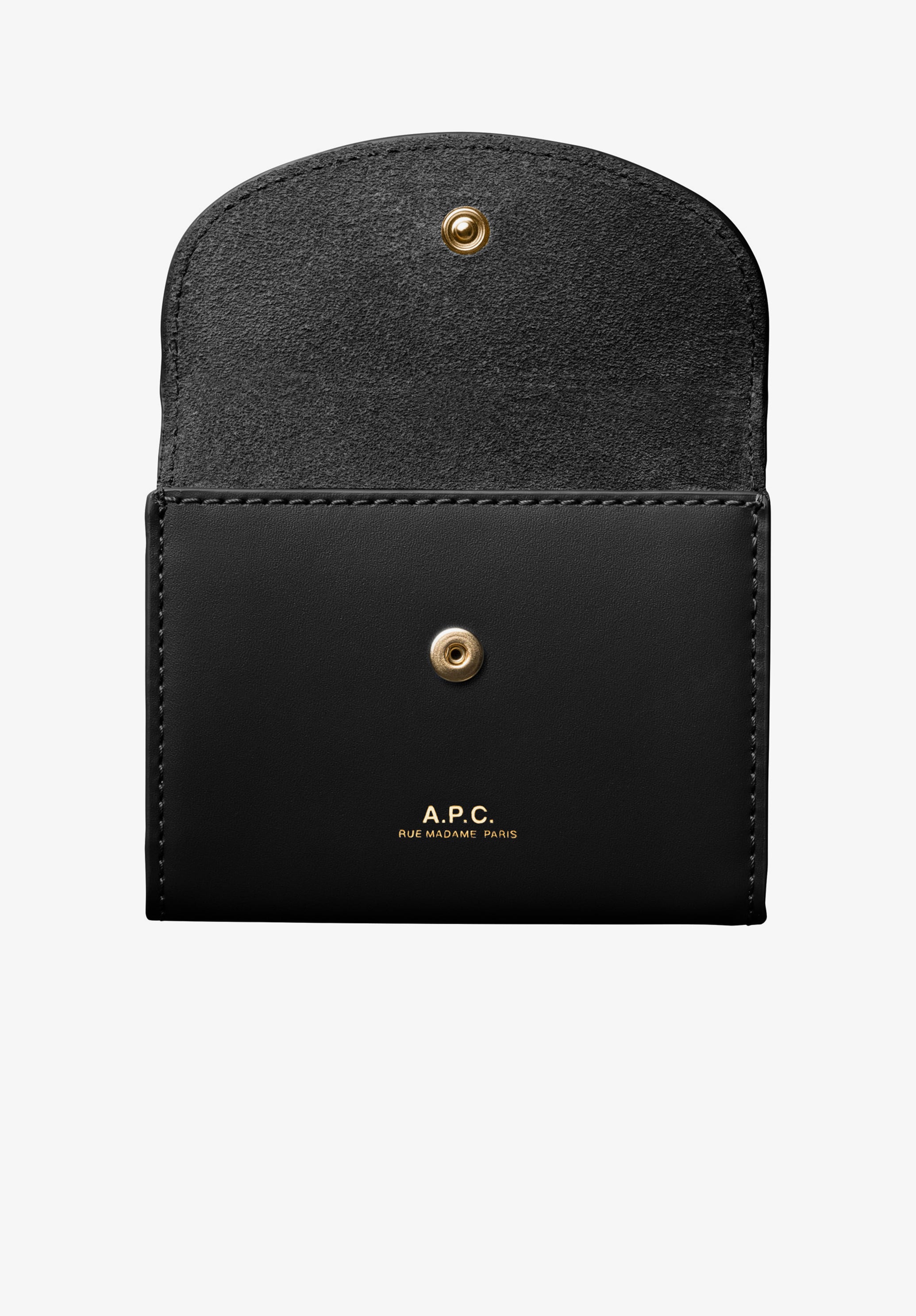 Genève business card holder - Smooth leather - A.P.C. Accessories
