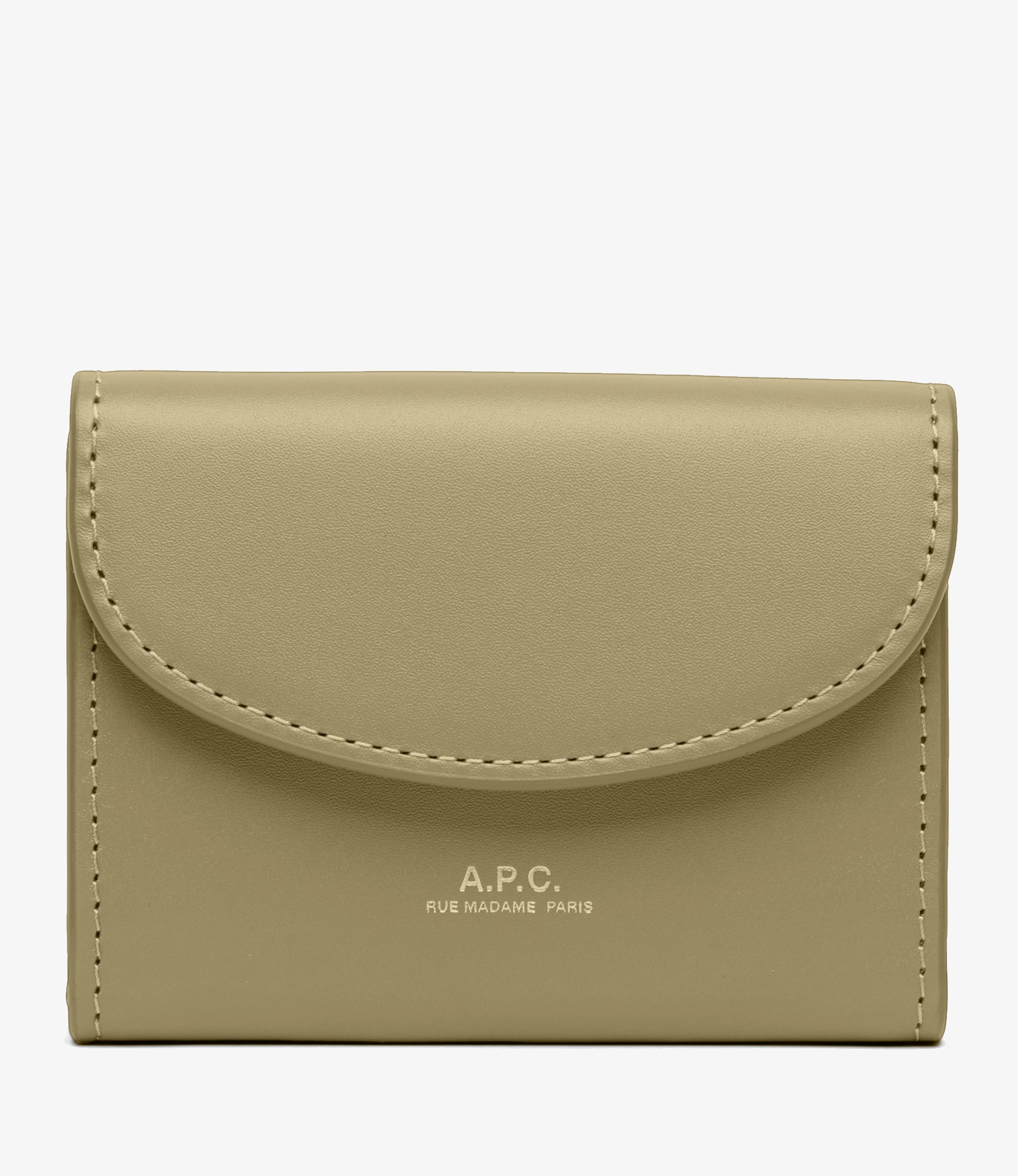 ☆A.P.C.☆ James Logo Card Holder Sand PXAWVH63521BAG PXAWVH Genève business card holder | Smooth vegetable-tanned
