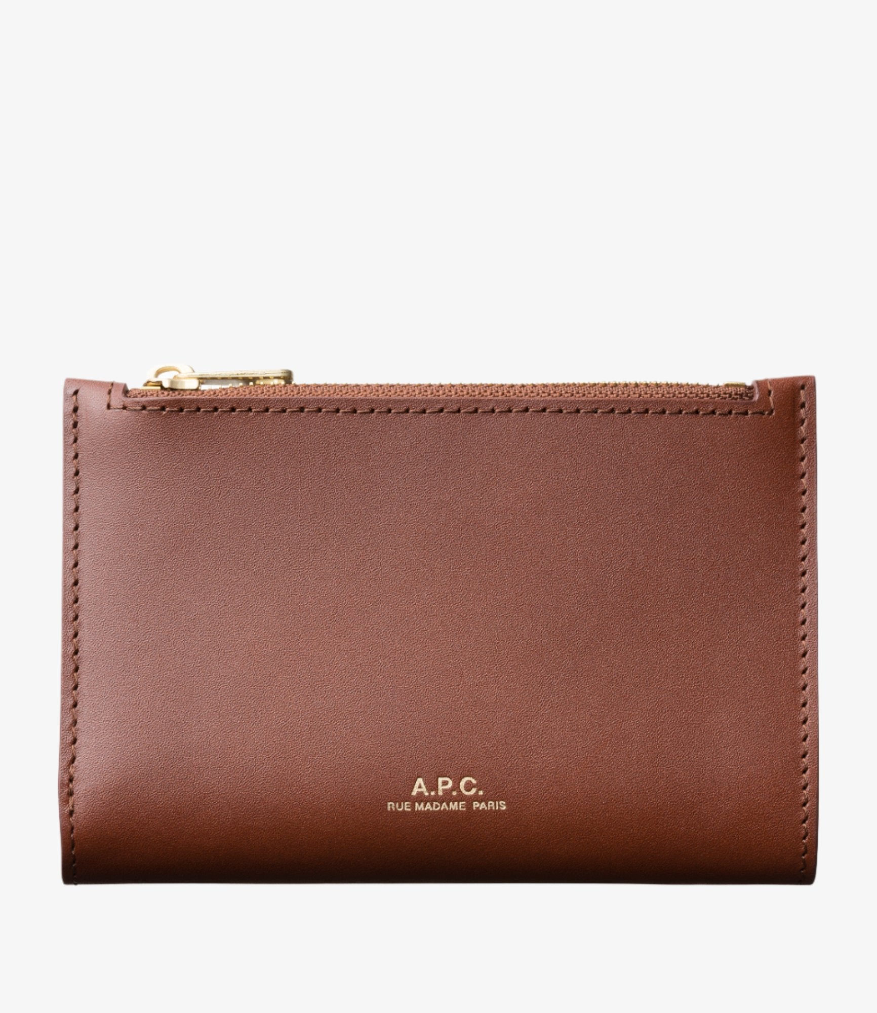 ☆【A.P.C.】☆Demi-Lune Mini Compact Wallet Nut Brow.n☆ Demi-Lune compact wallet | A.P.C.
