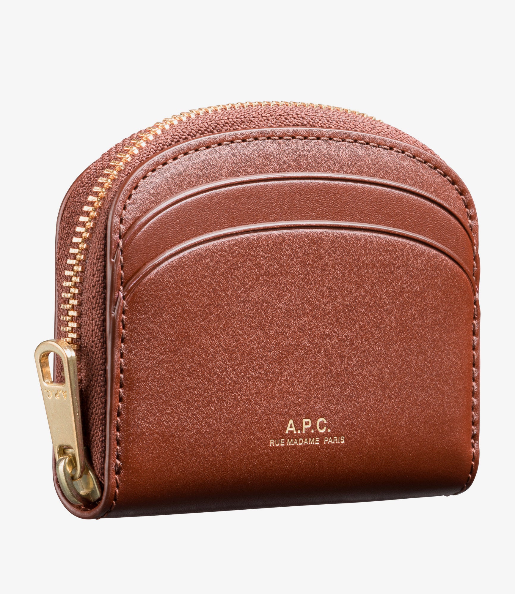 Demi-Lune Mini compact wallet | Smooth leather | A.P.C.