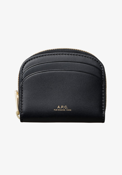 Demi-Lune Mini compact wallet | Smooth leather | A.P.C. Accessories
