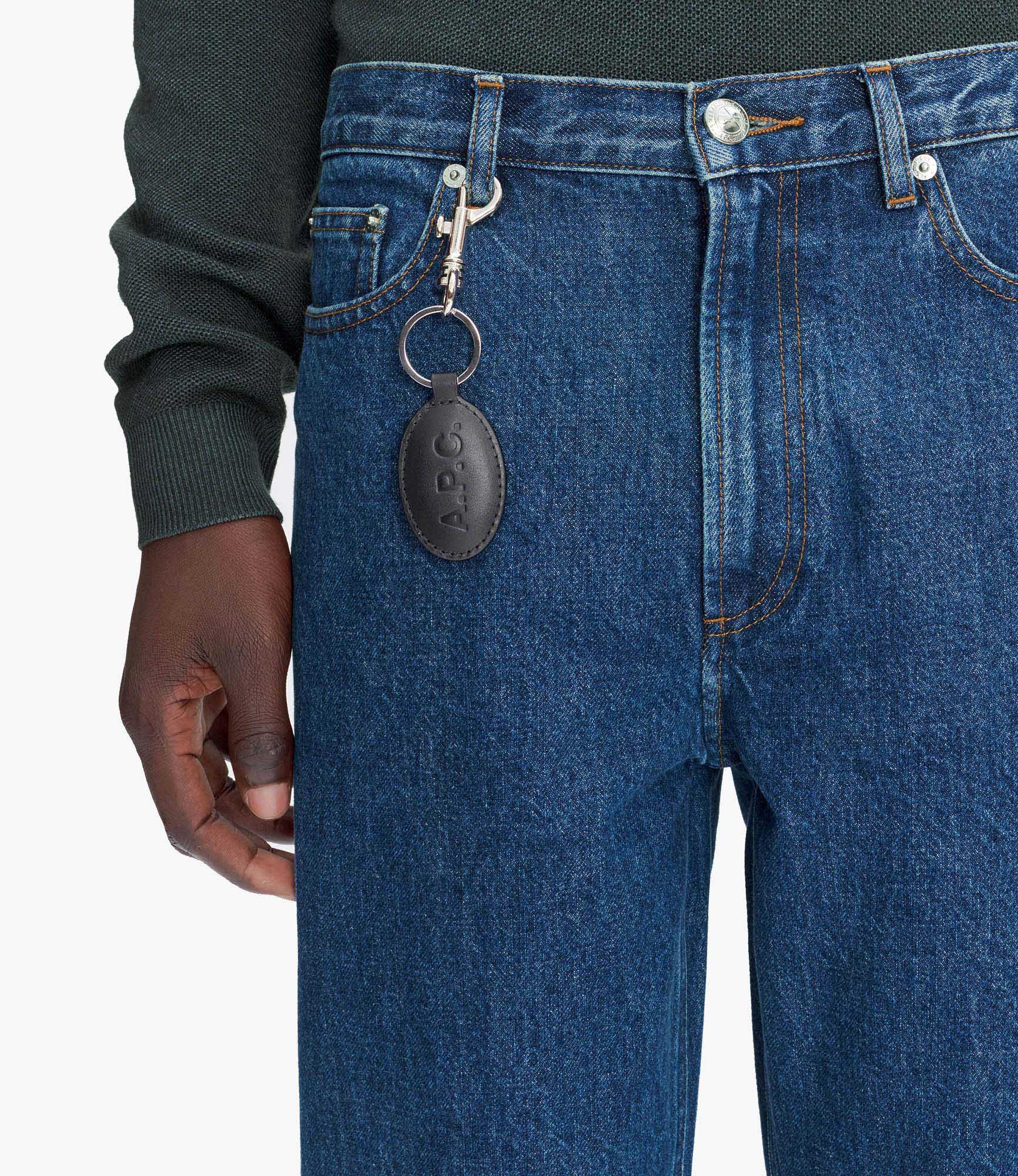 Osaka key ring | Smooth vegetable-tanned leather | A.P.C. Accessories