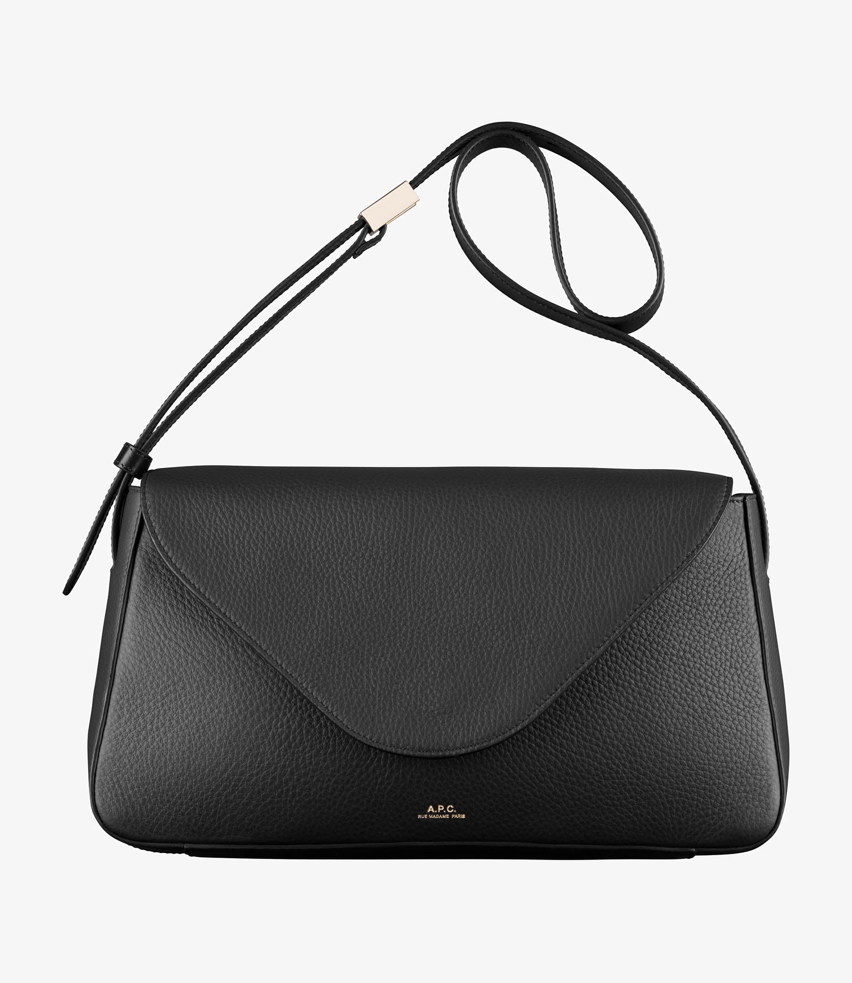 Daria Flap bag | Grained leather and smooth leather | A.P.C.