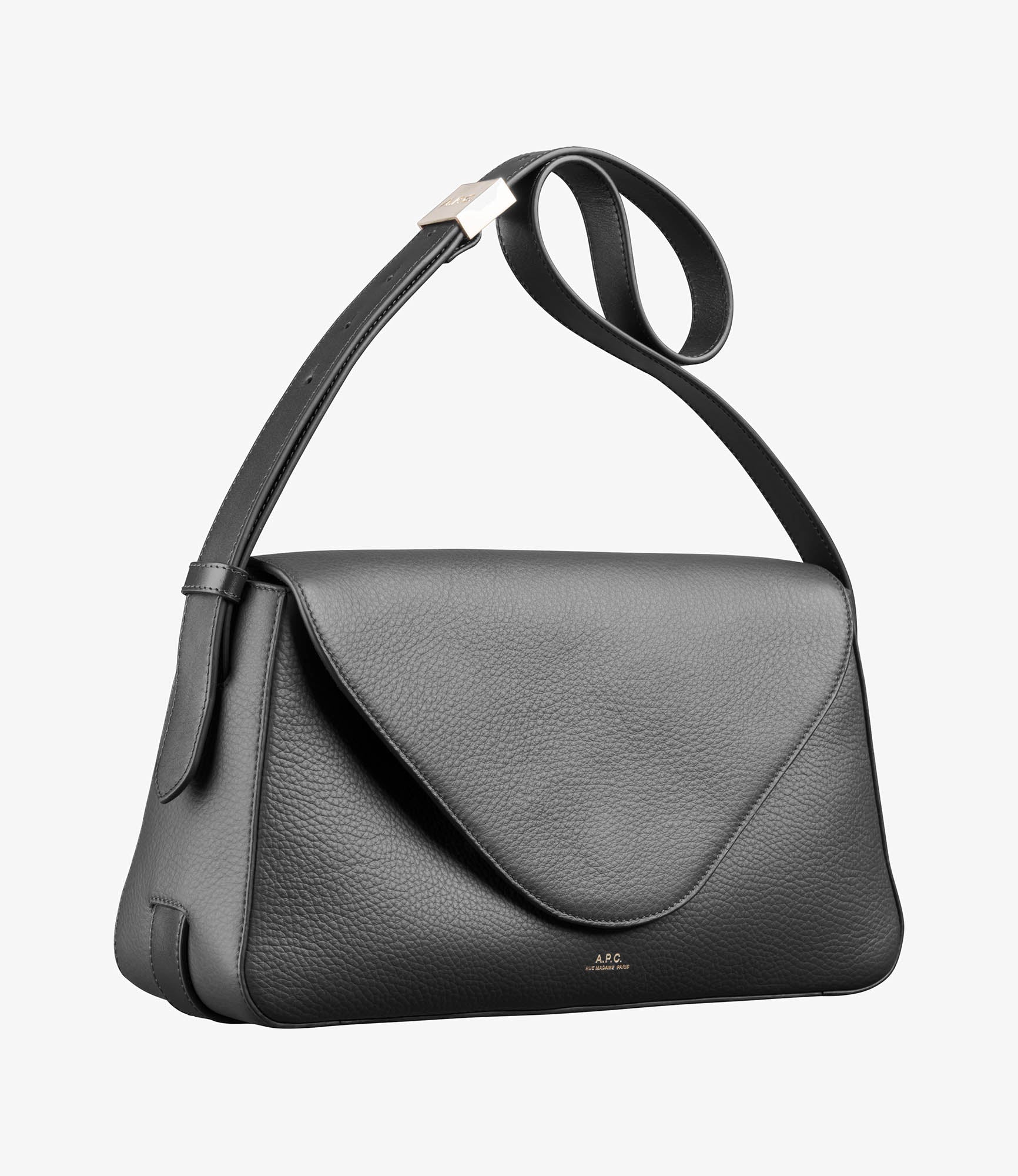 Daria Flap bag | Grained leather and smooth leather | A.P.C.