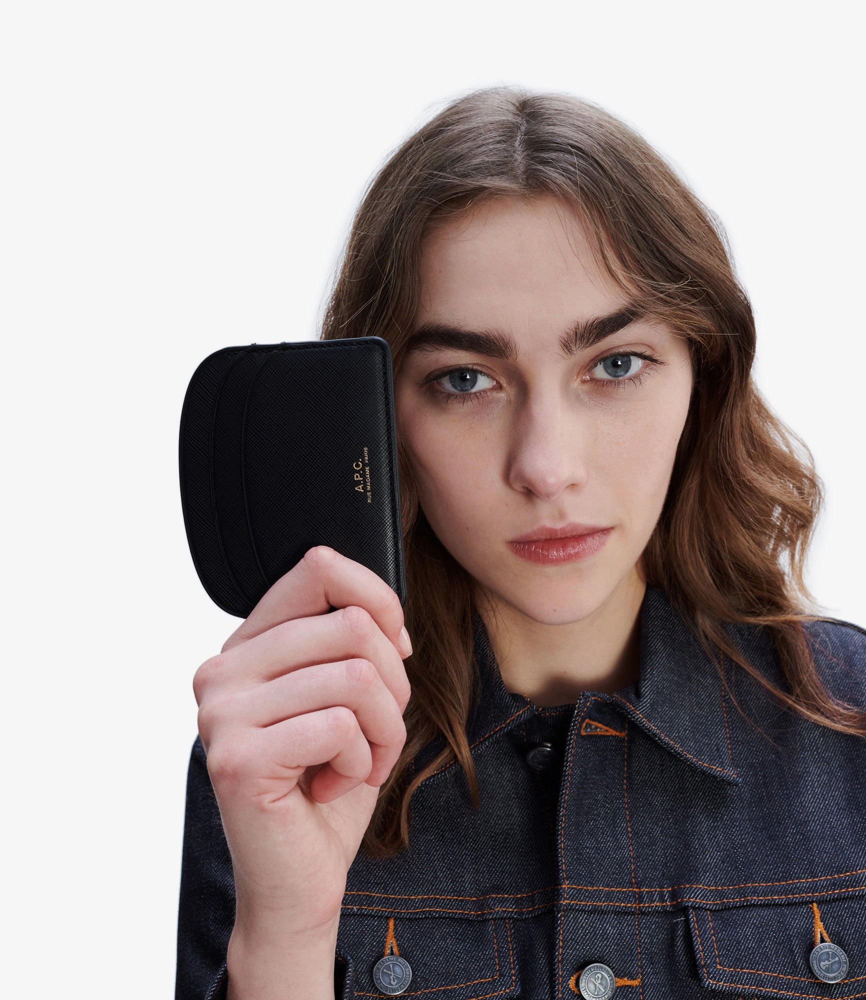 Demi-Lune cardholder - Calfskin leather - A.P.C. Accessories