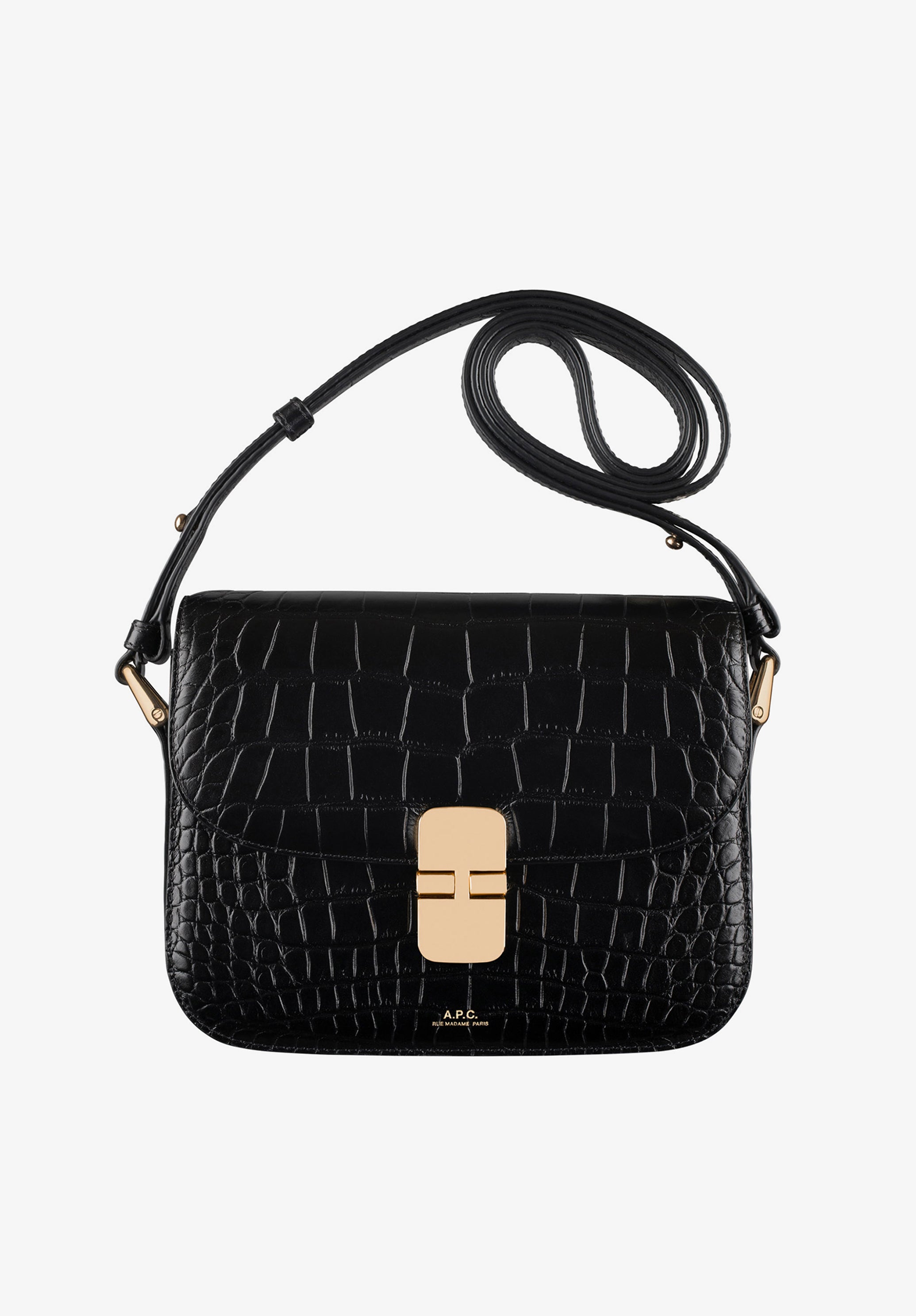 Grace Small bag - Leather embossed in crocodile motif