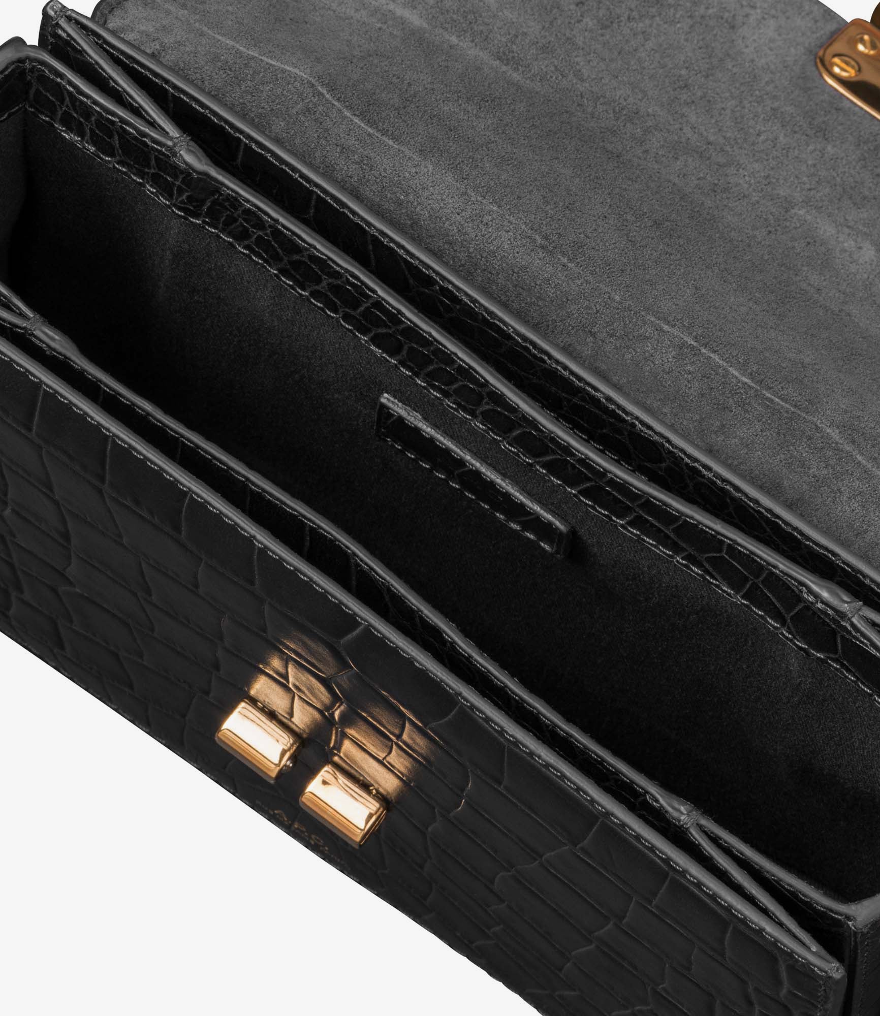 Grace Small bag - Leather embossed in crocodile motif - A.P.C.