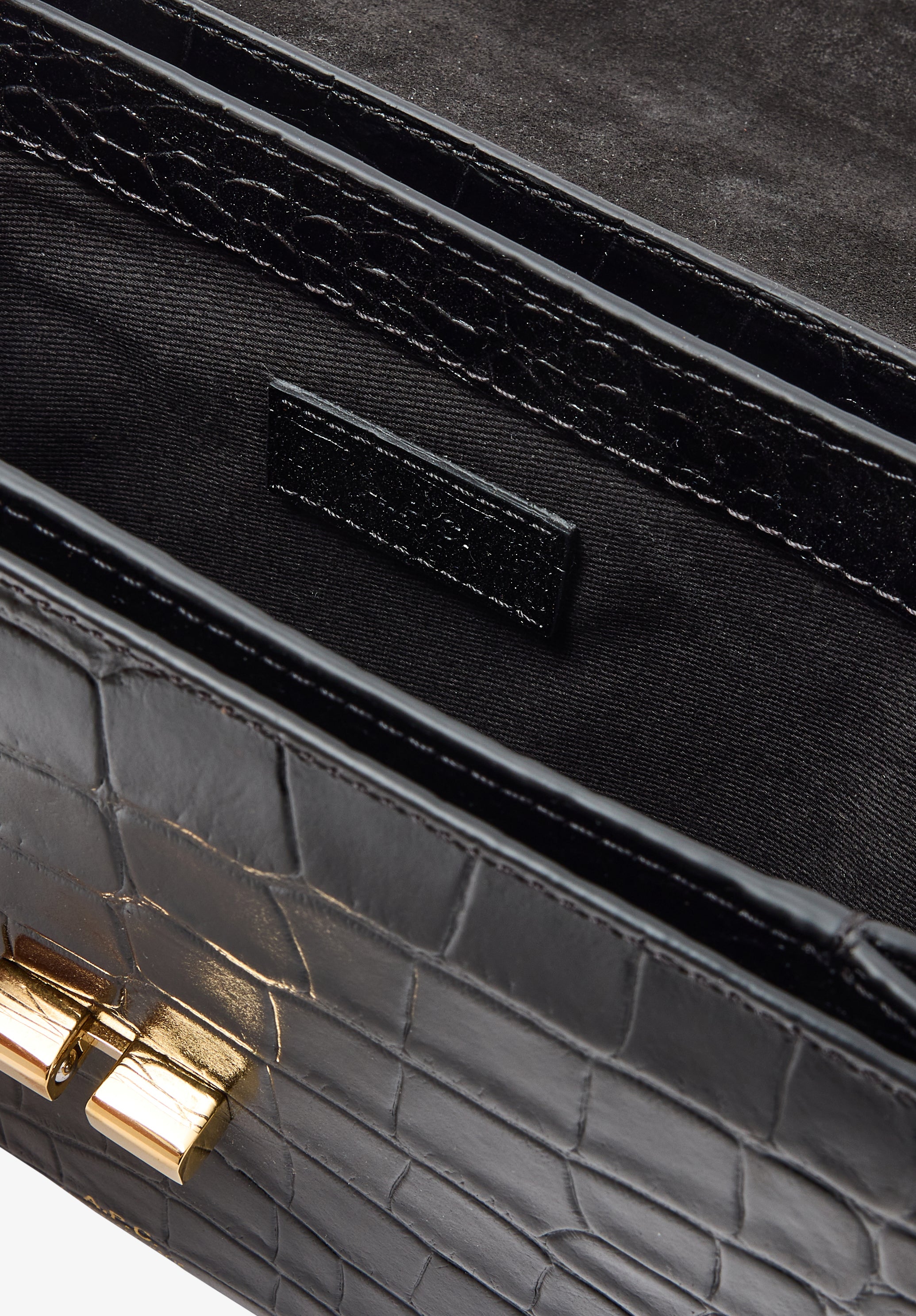 Grace Small bag - Leather embossed in crocodile motif - A.P.C.