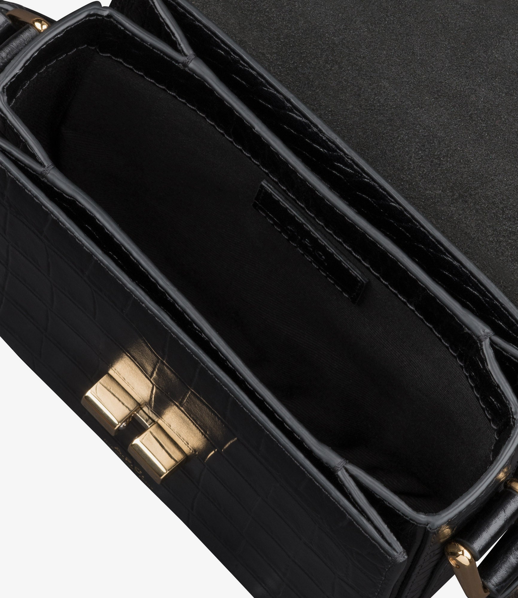 Grace Mini bag - Leather embossed in crocodile motif Grace Mini bag - Leather embossed in crocodile motif