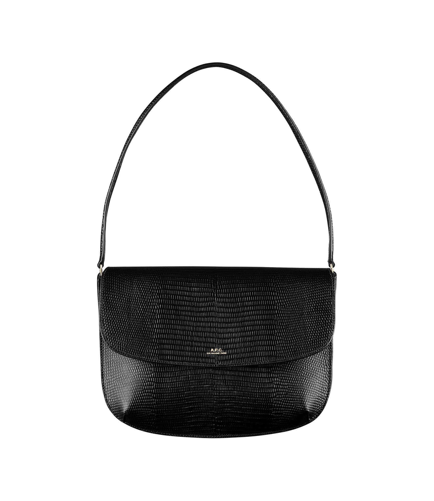 Sarah Shoulder bag | Bag in lizard-embossed leather with flap