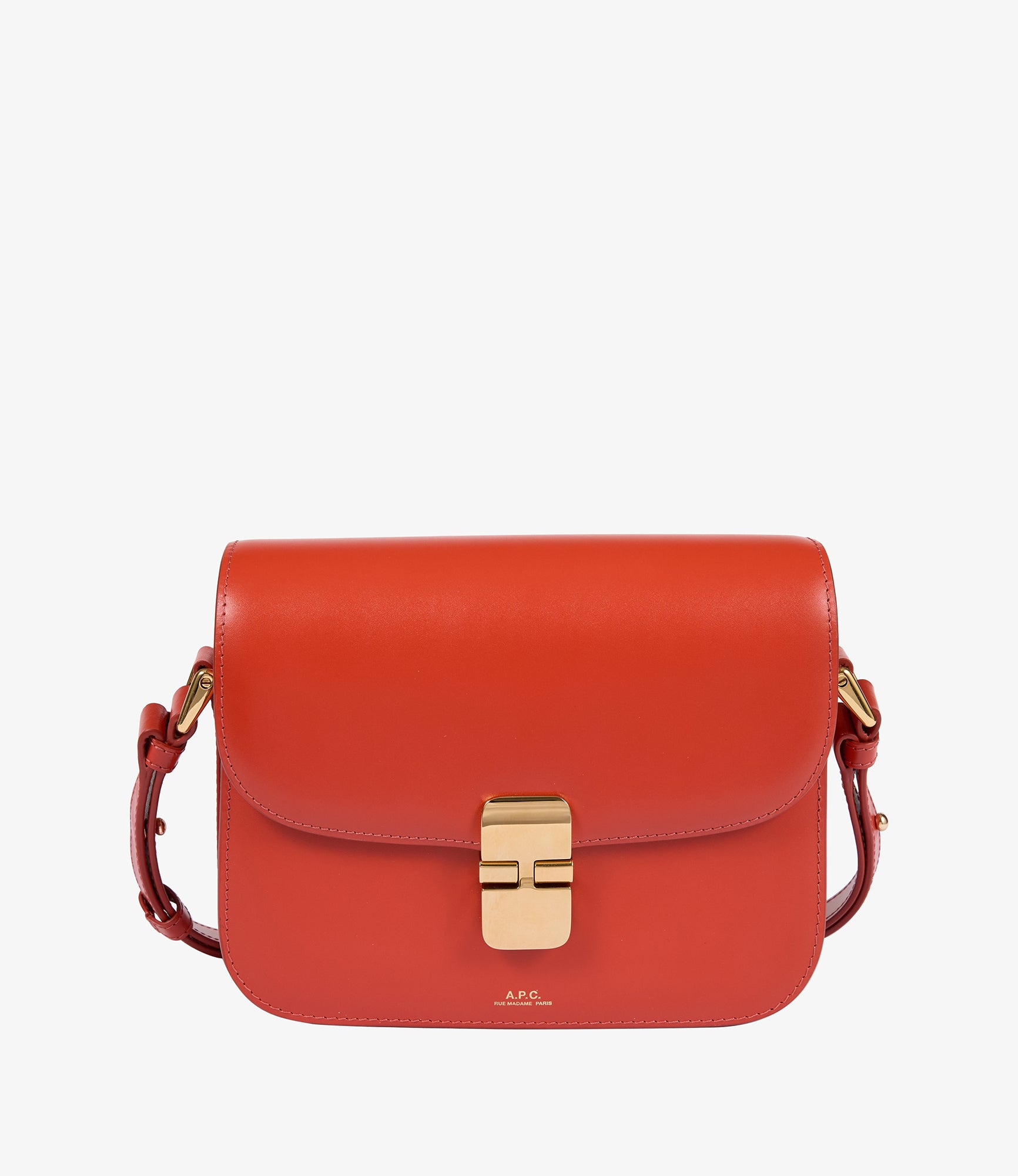 【関税込み】A.P.C. オレンジ スモール Grace バッグ Grace Small bag | 100% cowhide leather | A.P.C. Accessories