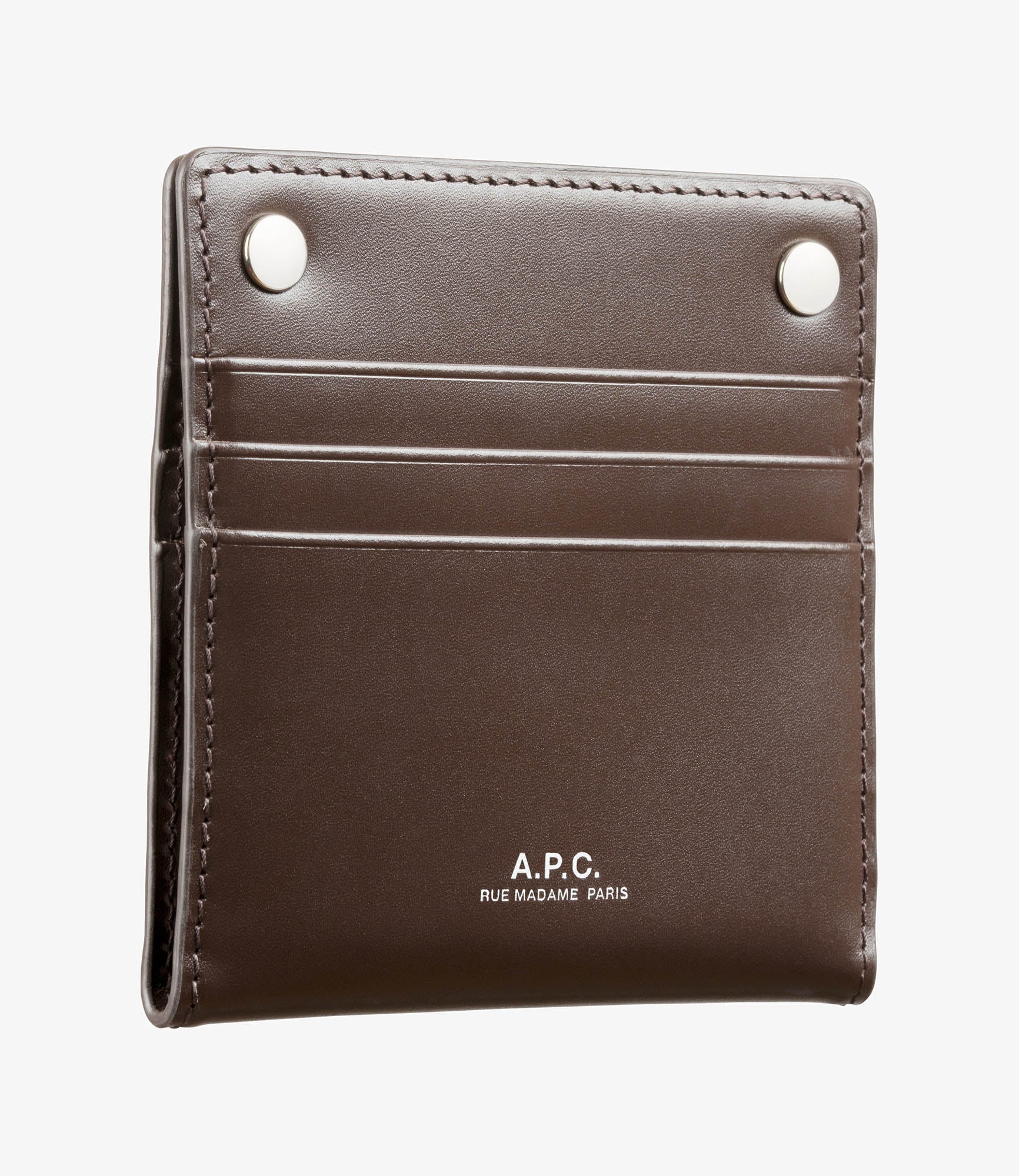 André Bifold cardholder | Smooth box leather | A.P.C.
