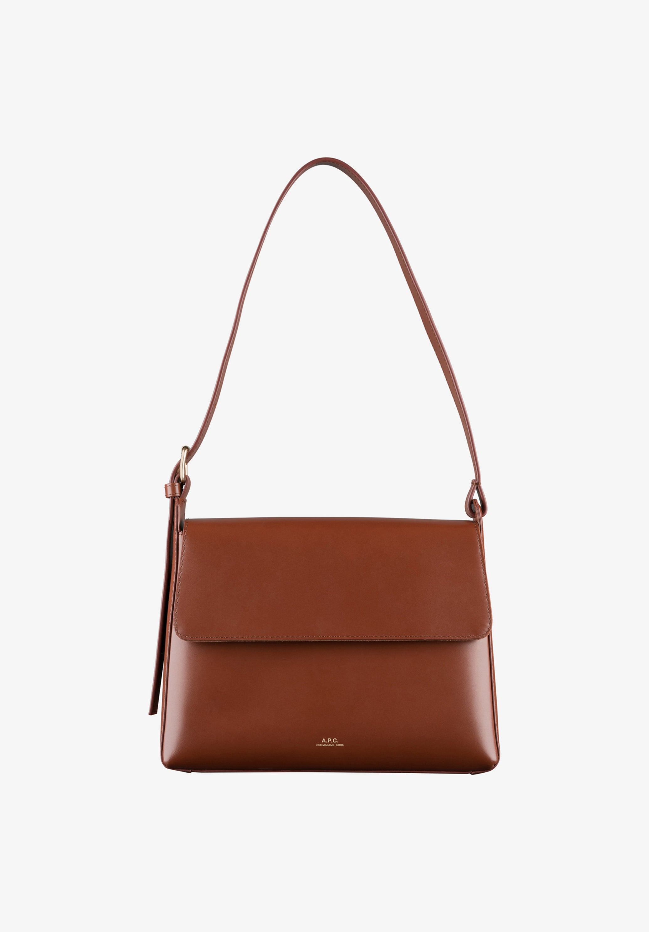 APC Virginieバッグのフラップ付バージョン Virginie Flap bag | Smooth box leather | A.P.C. Accessories