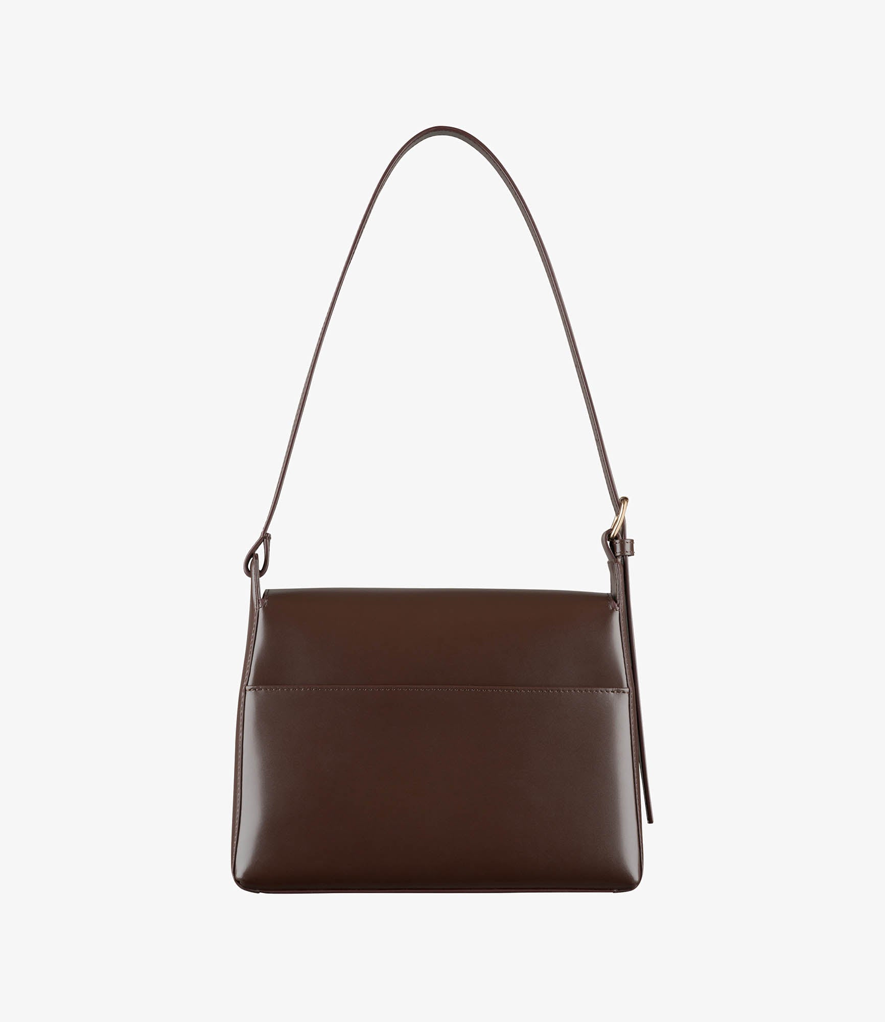 90s A.P.C. leather shoulder bag フランス製 Demi-Lune Shoulder bag | Smooth vegetable-tanned leather