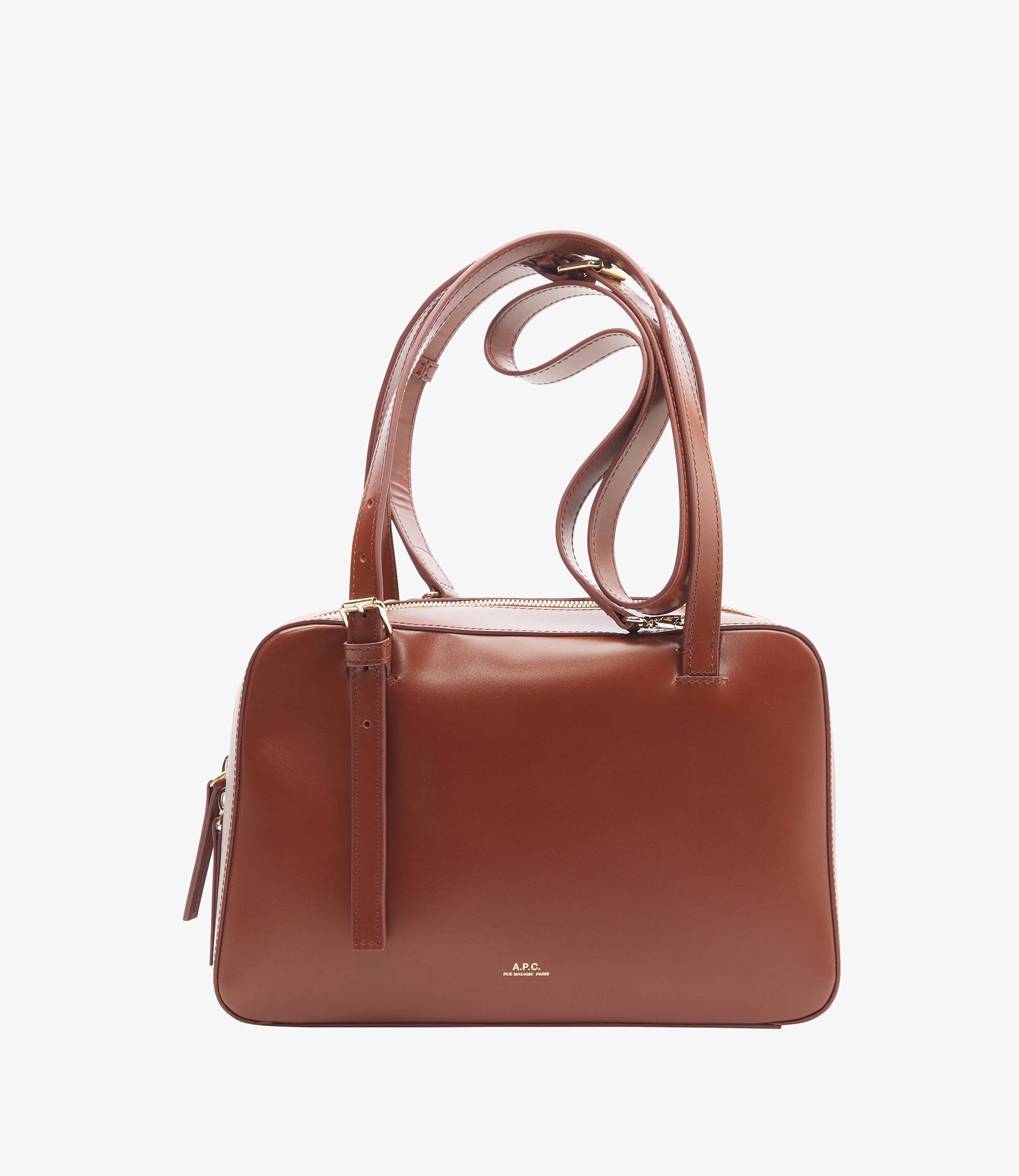 ハンドバッグ A.P.C. Brown Leather Virginie Handbag Virginie Flap bag | A.P.C.
