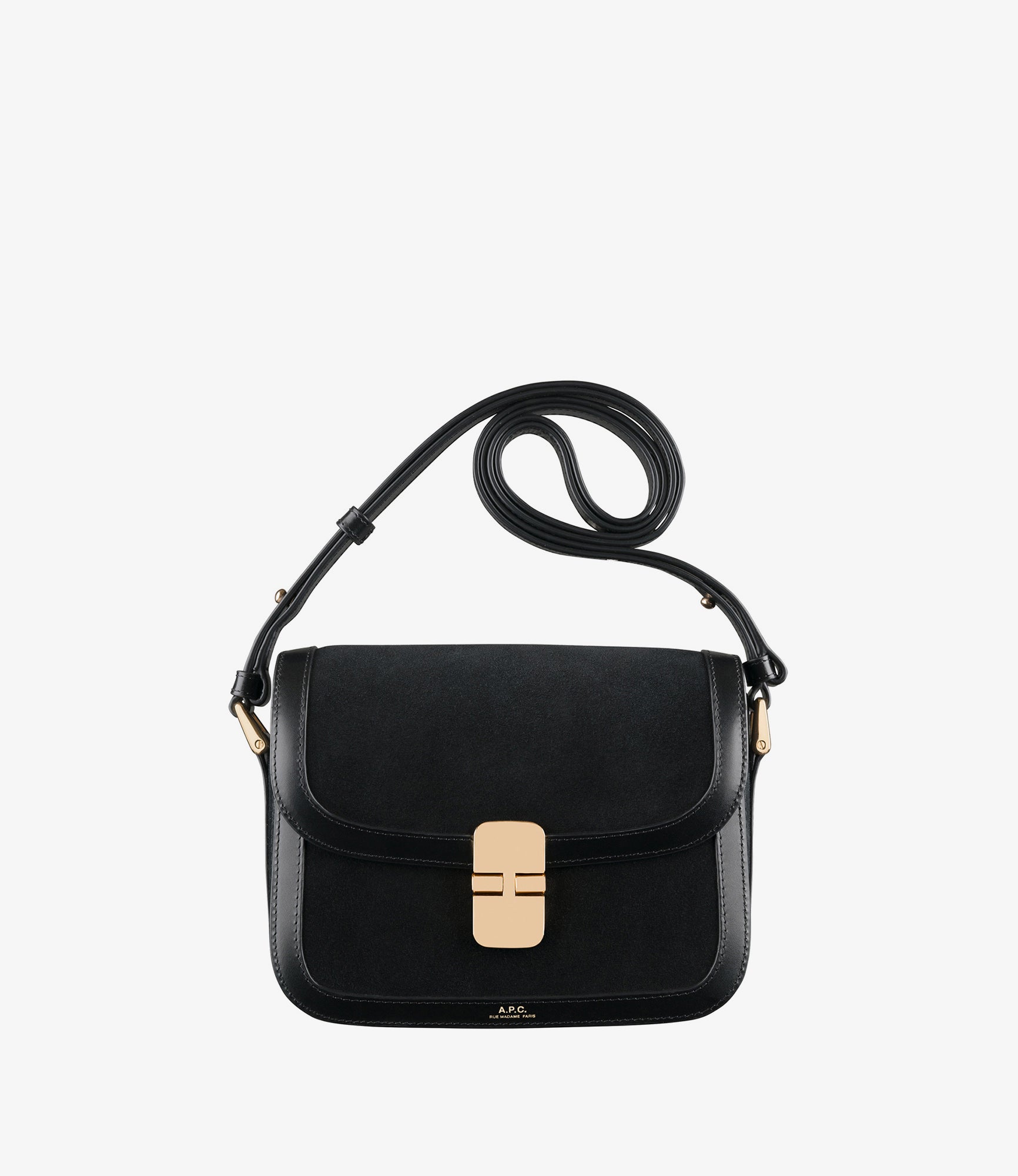 Grace Small bag | Suede calfskin and smooth leather | A.P.C. Grace Small bag | Suede calfskin and smooth leather | A.P.C.