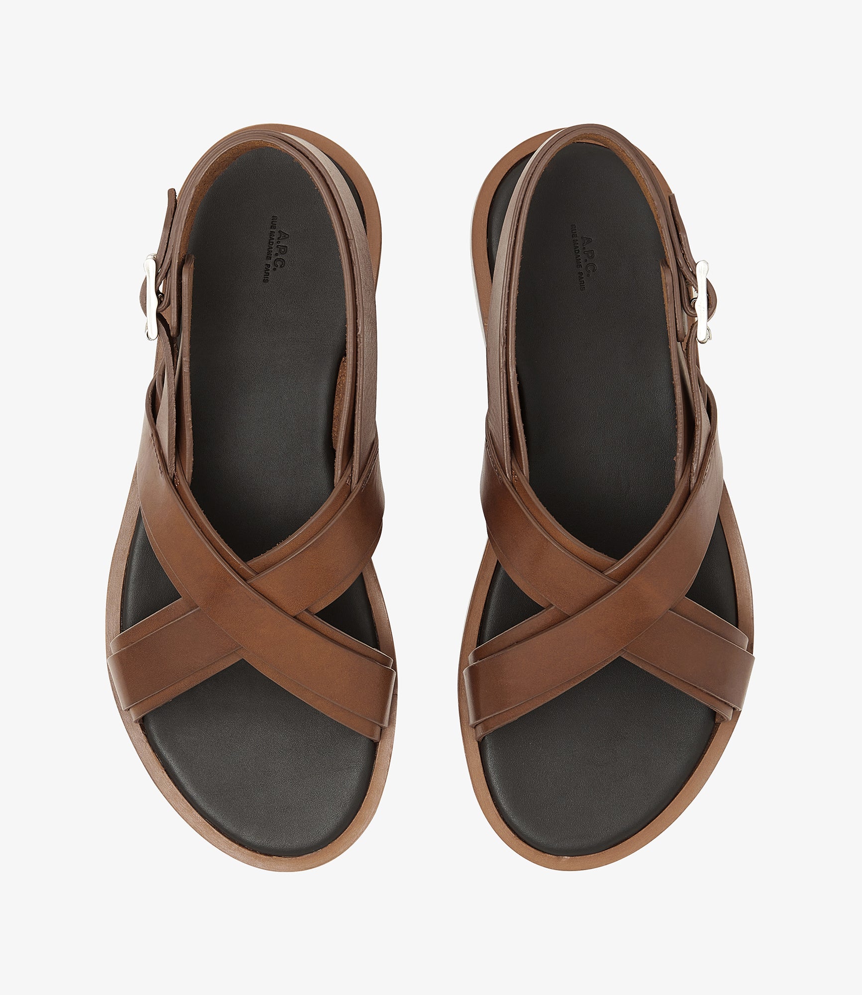 Lou sandals | Smooth leather | A.P.C. Accessories