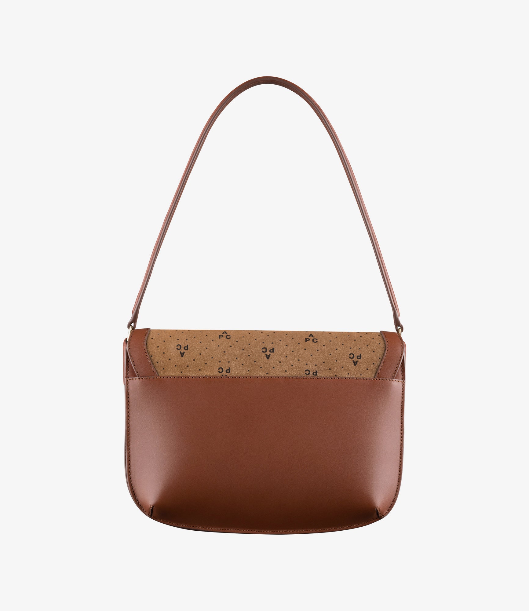 Sarah Shoulder bag | Monogram suede split and smooth leather