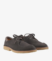 A.P.C. Men Shoes - Grey suede derbies.