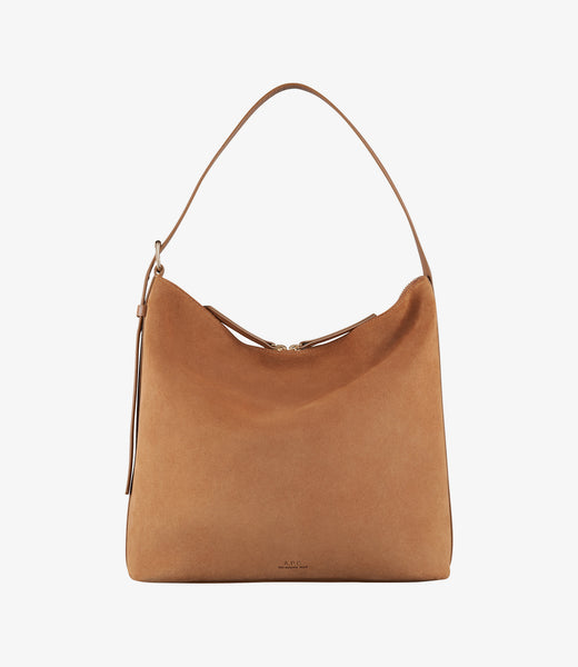 トートバッグ A.P.C. Beige Suede Vera Shoulder Bag Vera bag | Grained leather and smooth leather | A.P.C.