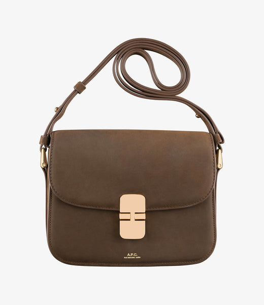 ★A.P.C. Tetra Small Bag Nut Brown★ A.P.C. Small Tetra shoulder bag - Brown - Women | PXAWVF61747CAD