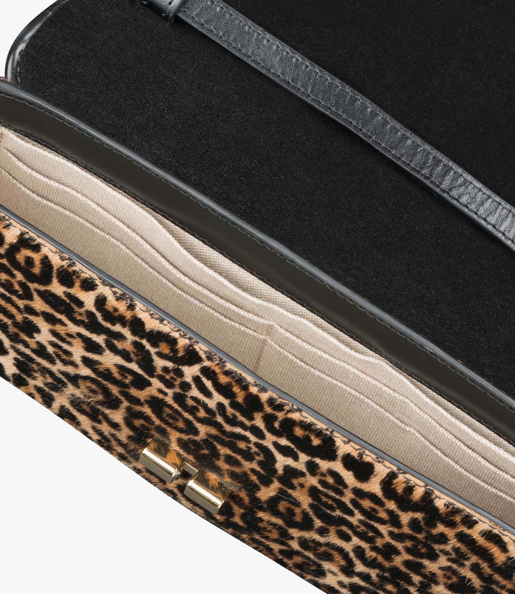 Grace Chaine clutch | Leopard-print pony-style leather