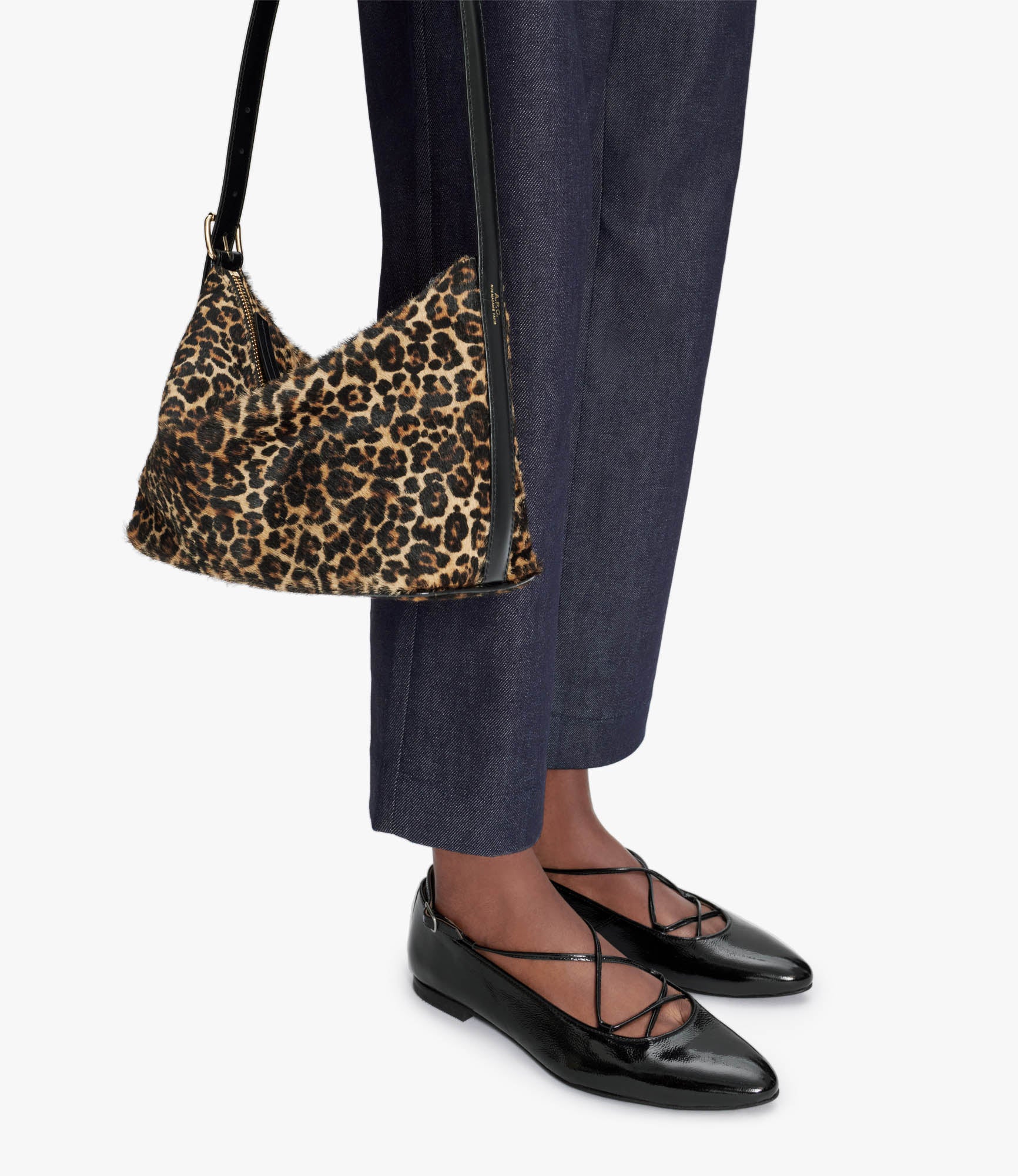 Vera Shoulder bag | Leopard-print pony-style leather